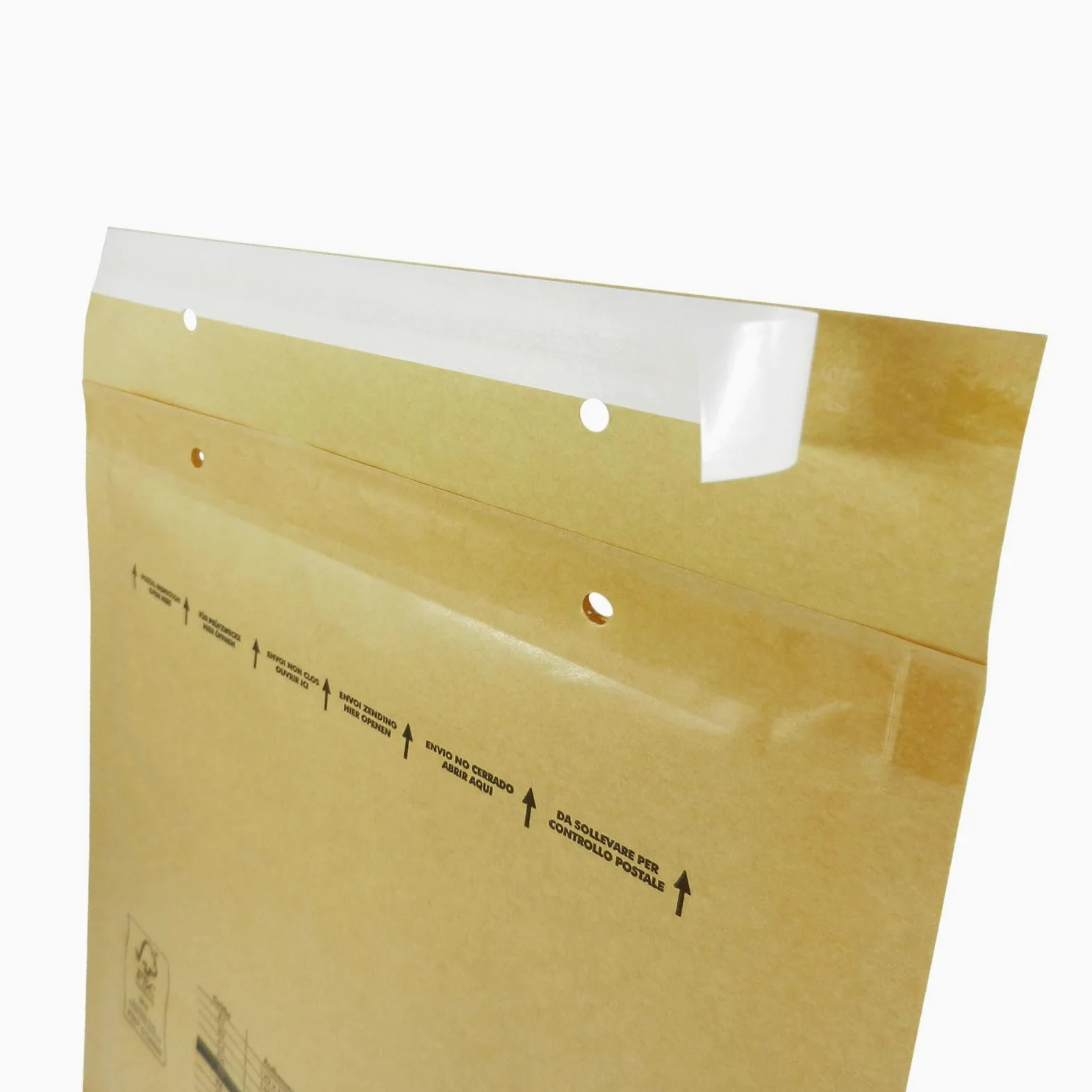 versando 200 buste imbottite E5, dimensioni interne 220 x 265 mm, | dimensioni esterne 240 x 275 mm, marrone/giallo oro per DIN B5/B+