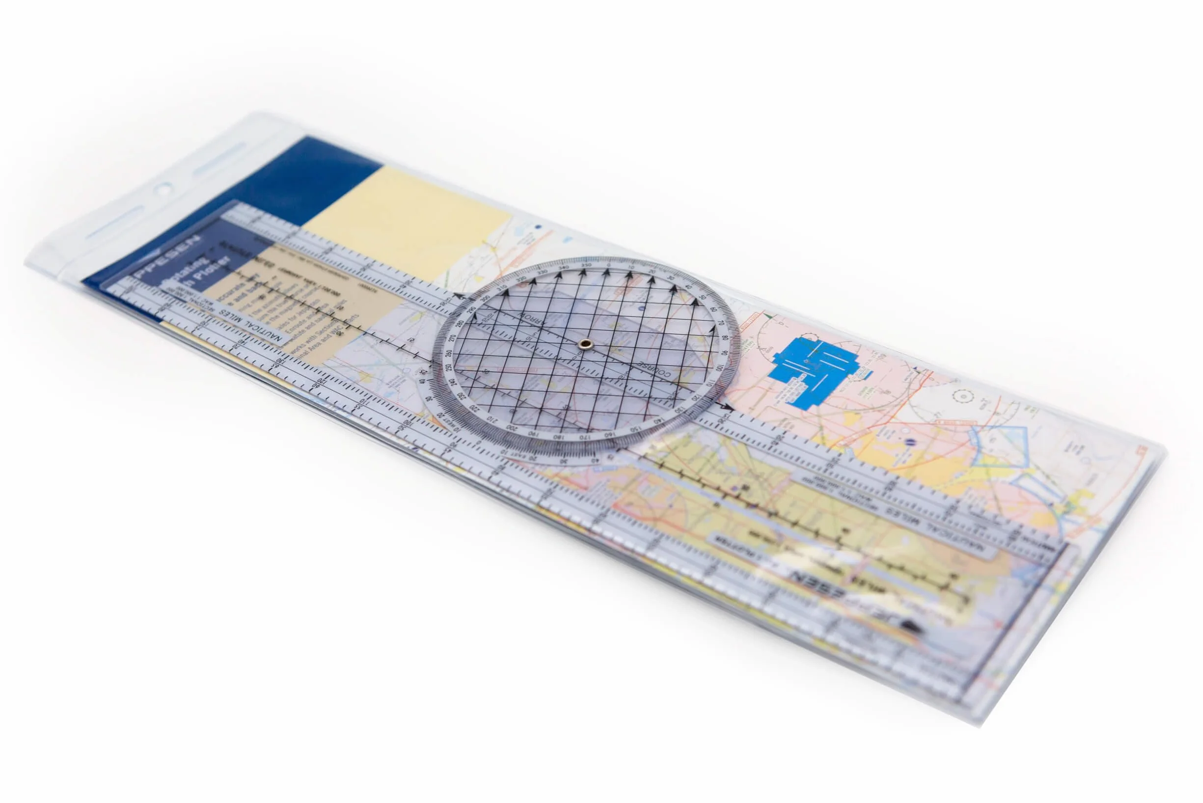Jeppesen - PJ-1 Rotating Azimuth Plotter Righello per la navigazione aerea
