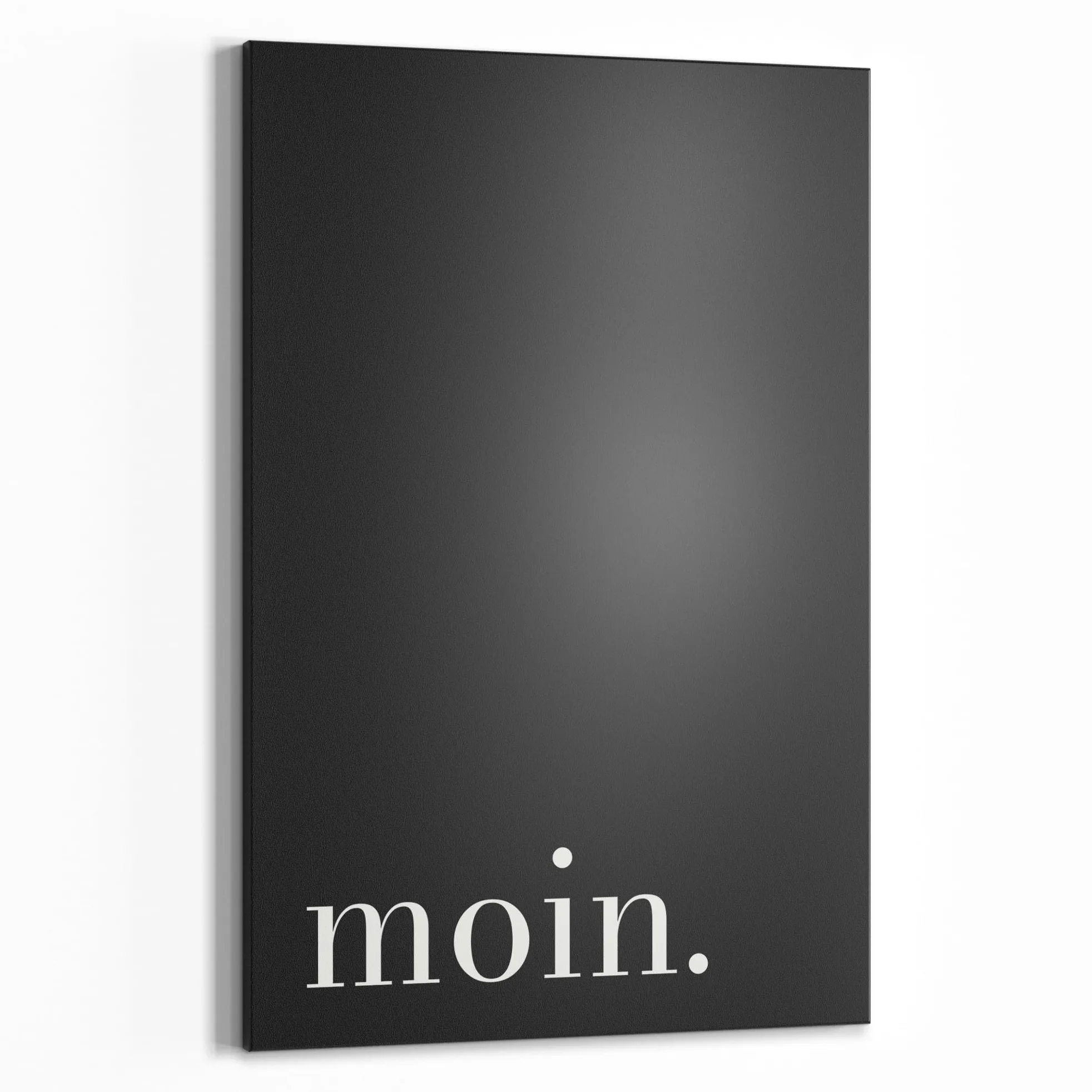 DEQORI Lavagna magnetica con stampa UV, motivo "Moin – Scritta | Design rettangolare 40 x 60 cm | Lavagna in metallo a gesso scrivibile – Decorazione da parete per cucina, corridoio, cameretta dei
