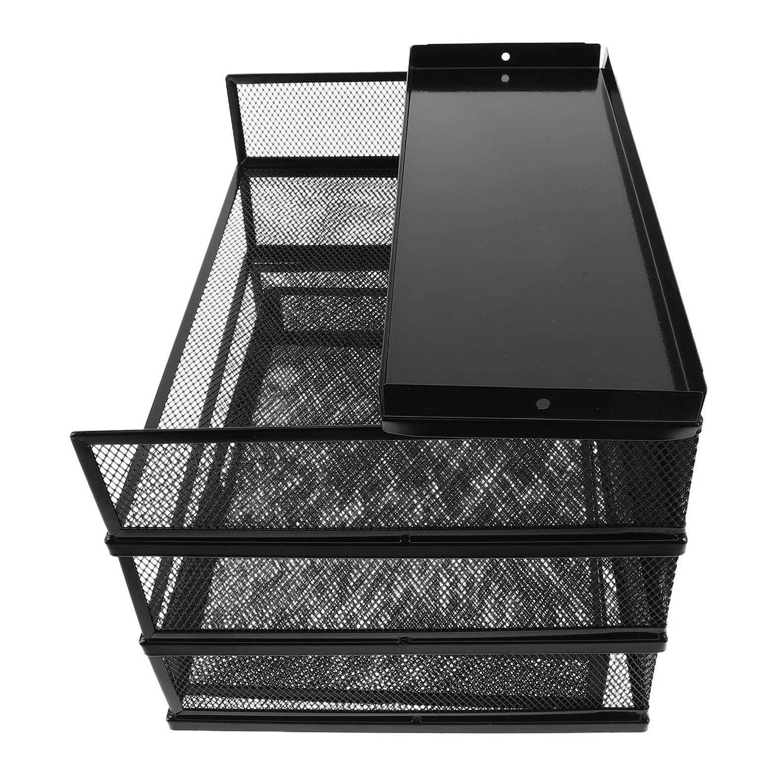 Cartella da scrivania in metallo con scomparti, vassoio multifunzione per ufficio, accessori da scrivania per casa e studio, soluzione di archiviazione efficiente