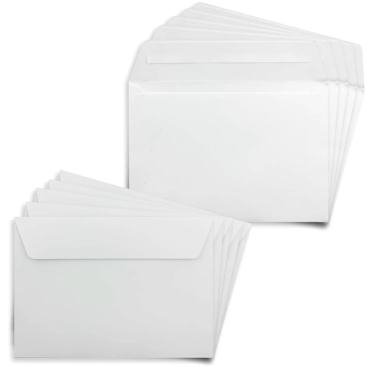 Paper24 - 1000 buste per lettere, formato DIN C6, con chiusura adesiva, 11,4 x 16,2 cm, 120 g/m², ideali per lettere e inviti, colore: Bianco