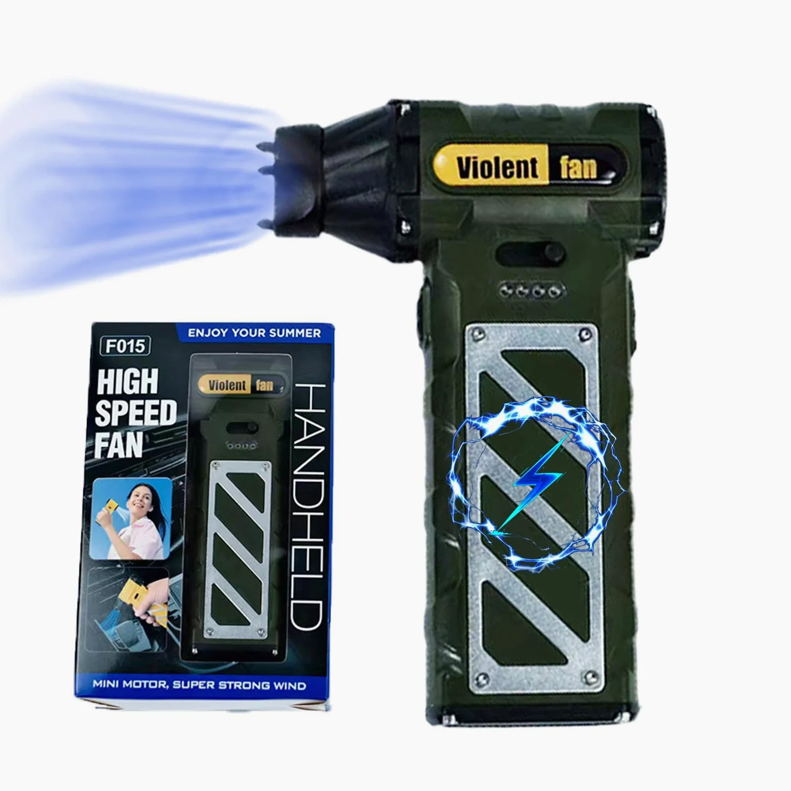 Billg Elettrico Rimuovi Polvere Aria Compressa Senza Fili, 11000RPM Soffiatore Aria Compressa Portatile, Air Duster Potente, Mini Soffiatore di Polvere Batteria Integrata da 8000 mAh