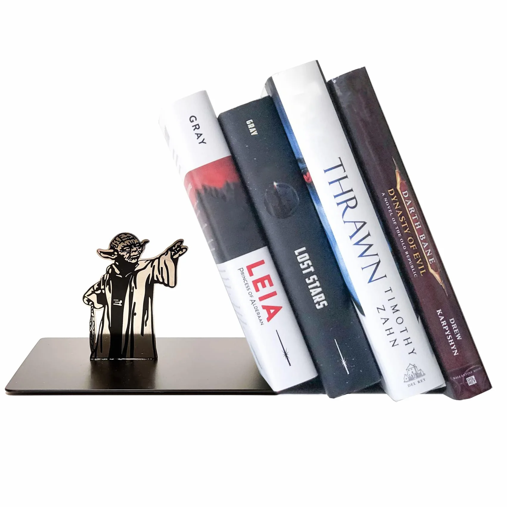 Master Yoda Force Fermalibri in Metallo con Stampa su Entrambi i Lati, Regalo Creativo per Appassionati di Star Wars