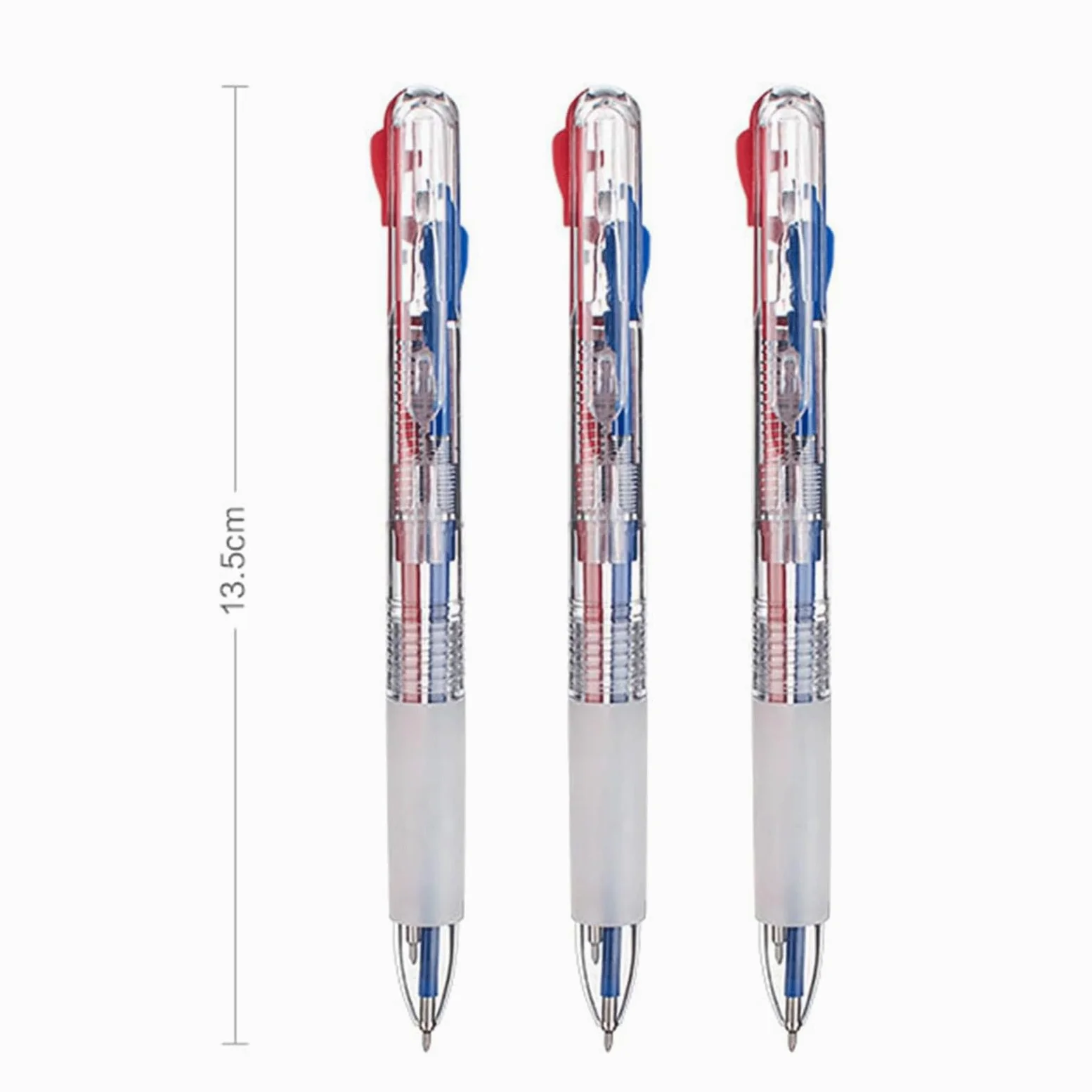 penna a sfera, Penna a sfera, penna gel a retrattile a con inchiostro a bicolore rosso e blu 0,5 mm(24pcs)
