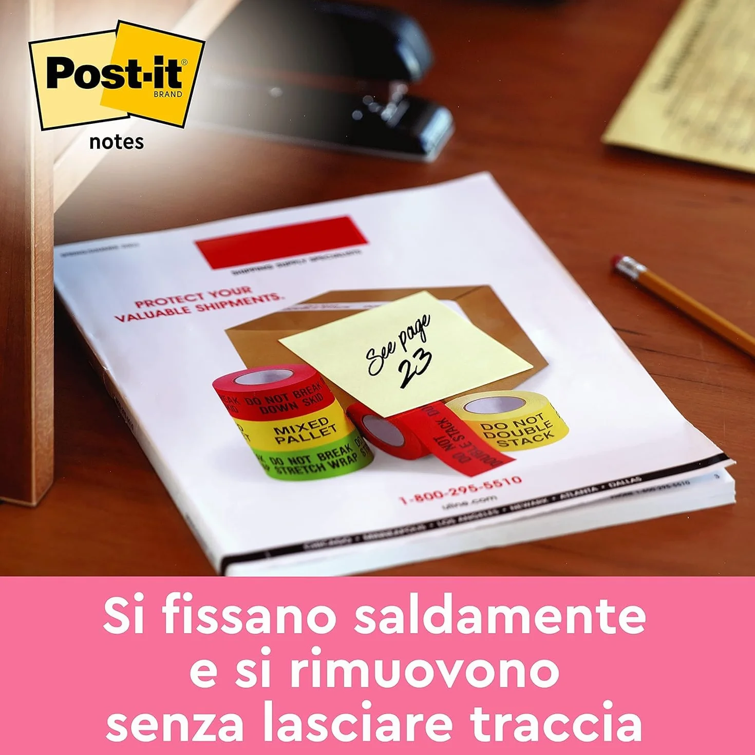 Post-it Cubo Foglietti adesivi Canary Yellow 450 Fogli 76 mm x 76 mm Rosa Giallo Arancione Verde