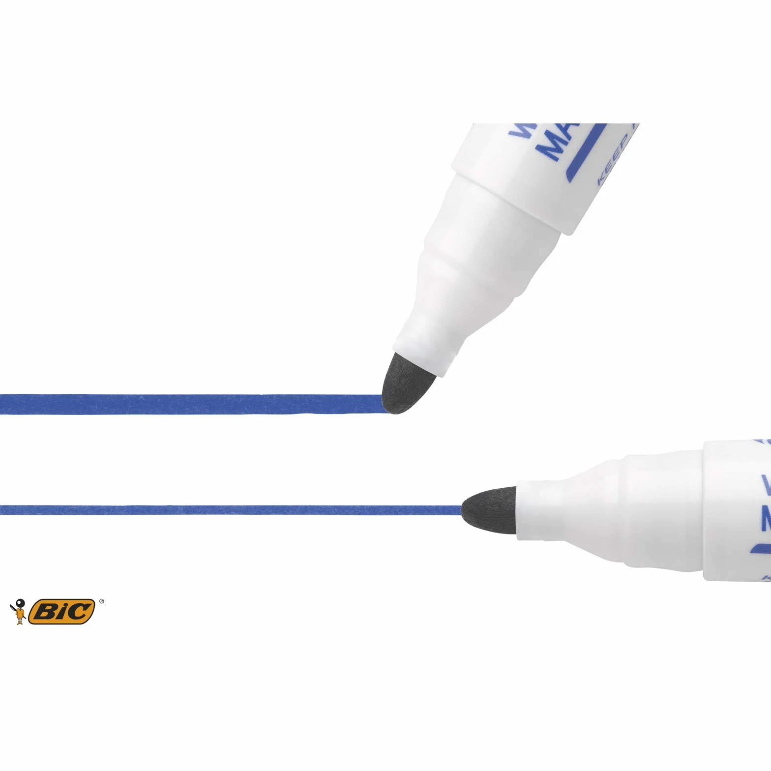 BIC Board Marker Bullet Tip 3, Whiteboard, 12 Pezzi