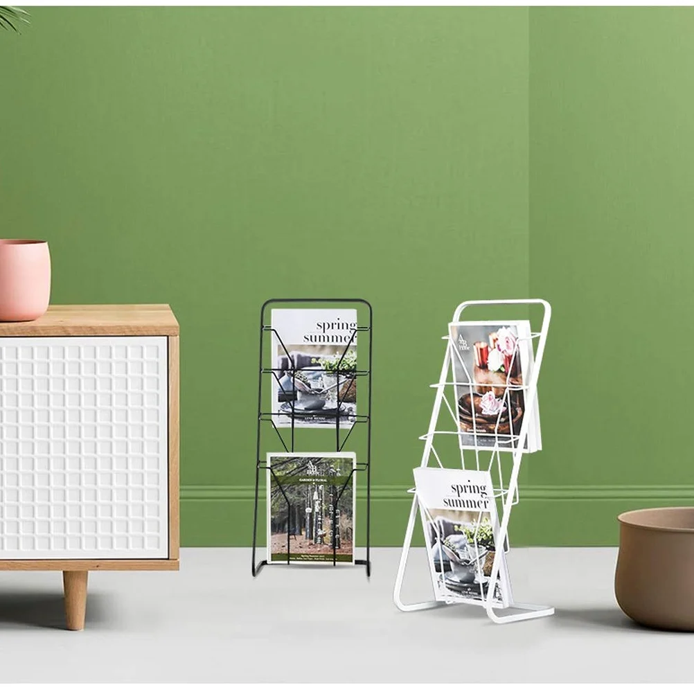 Portadocumenti, Portariviste - Portadocumenti Raccoglitore di Posta Portariviste Forniture per Ufficio Organizzatore da scrivania in Rete Metallica (Nero 67 * 27,8 * 23 cm)