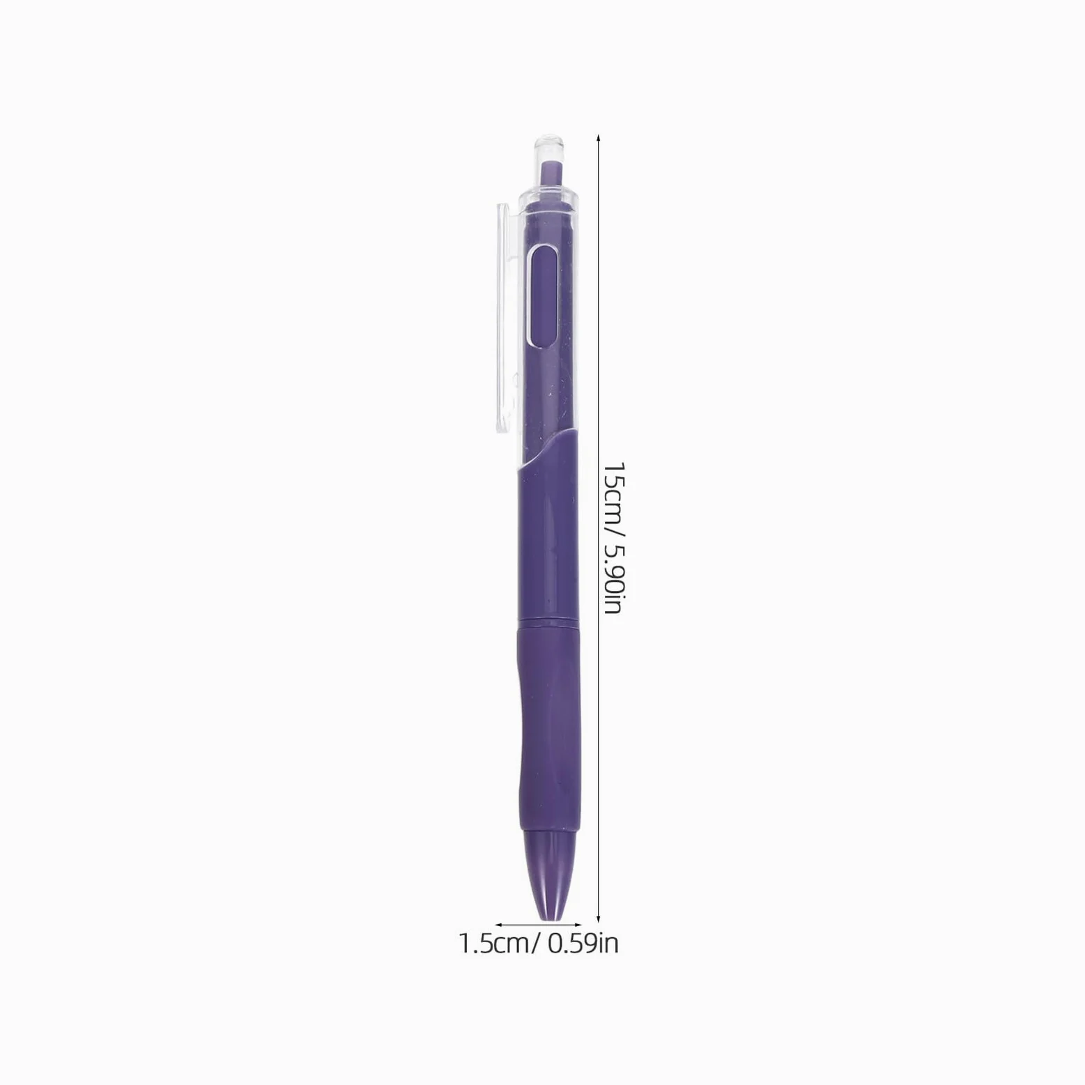 Set 50 Penne Gel Nere Retrattili a Punta Fine Penne Compatte Leggere Clip Robusta per Ufficio Scuola e Uso Quotidiano per Scrittura Precisa e Asciugatura Rapida