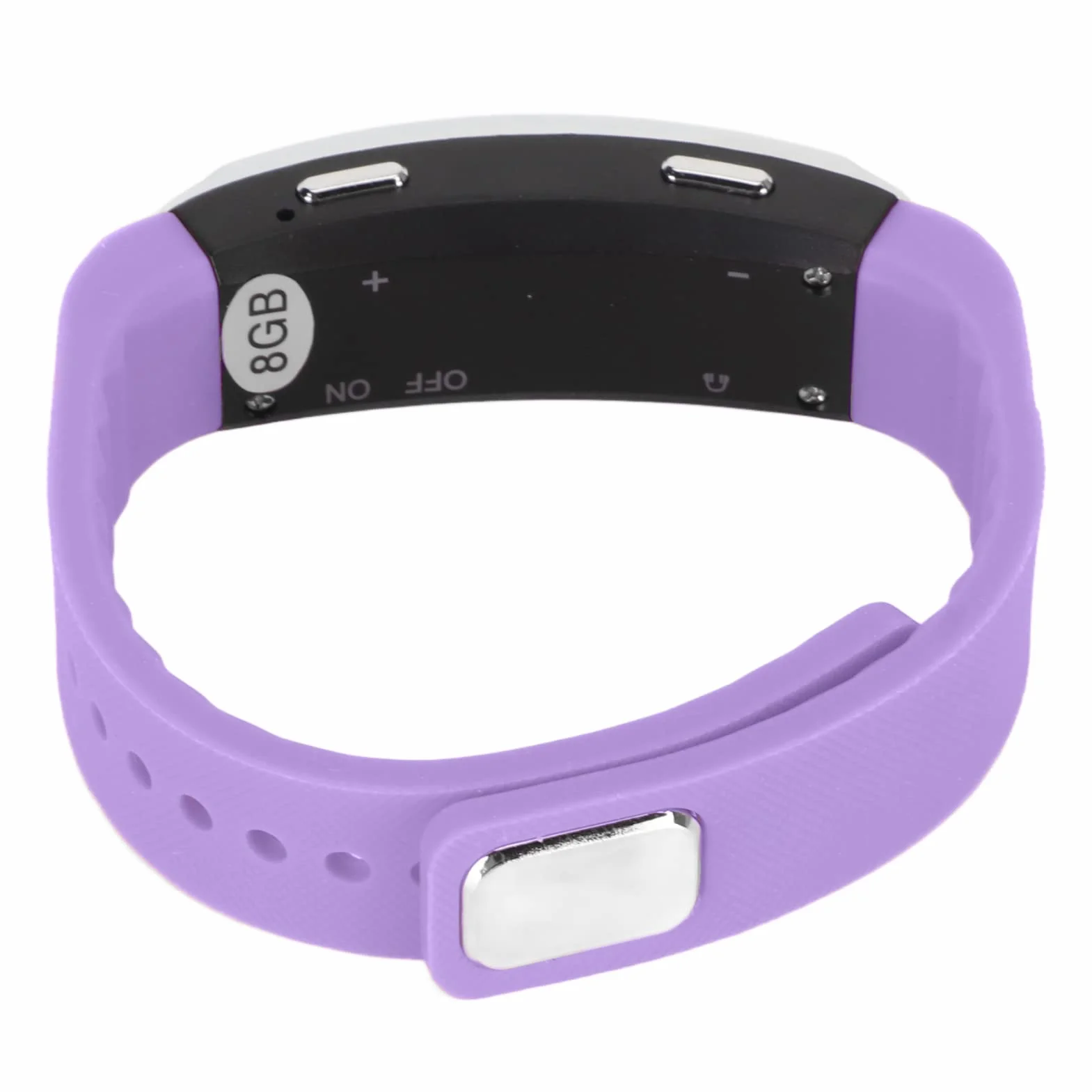 Orologio con Registratore Vocale Digitale, Registratore Vocale Portatile da Polso con Timestamp, Braccialetto con Registratore Audio con Riduzione del Rumore (Viola)