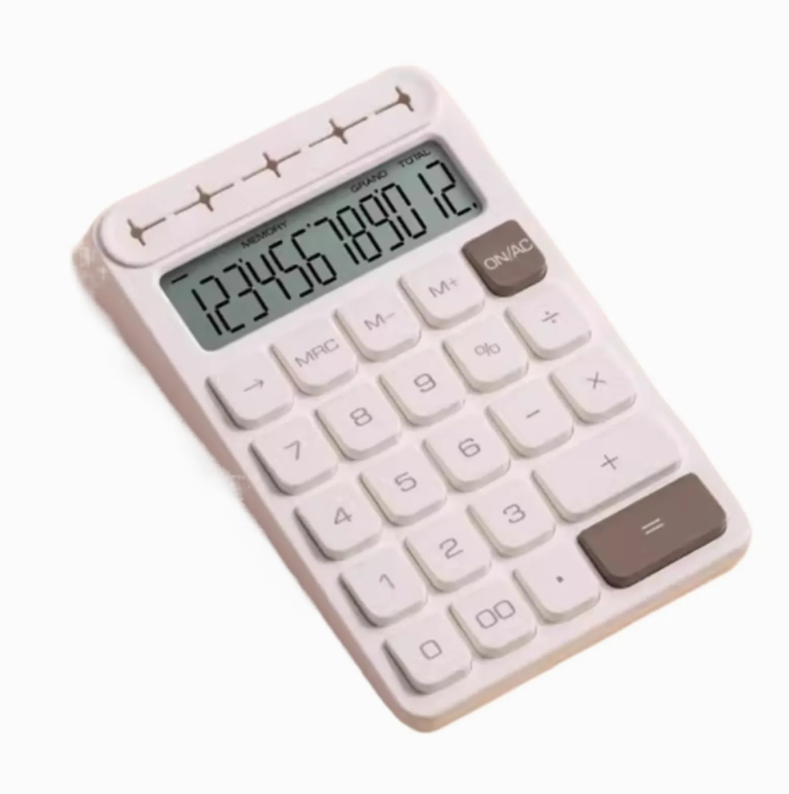 Calcolatrice Casa Ufficio Calcolatrice da Tavolo con Display A 12 Cifre Multifunzione Adatta for L'uso in Ufficio Perfetta per Scuola(White)