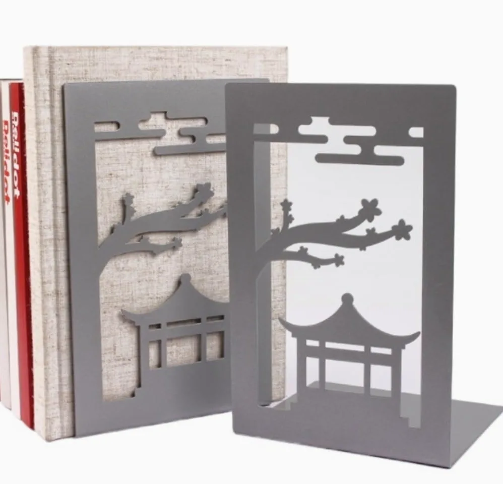 Reggi Libri, Fermalibri Fermalibri in acciaio Ritaglio Decorazione creativa in gomma antiscivolo Libri per riviste domestiche Ufficio Casa Scrivania