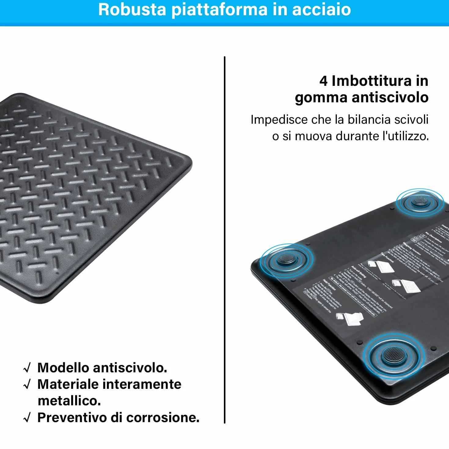 UNIWEIGH Bilancia postale 440lbs x 10g, piattaforma in lega d'acciaio, LCD Hold Tara