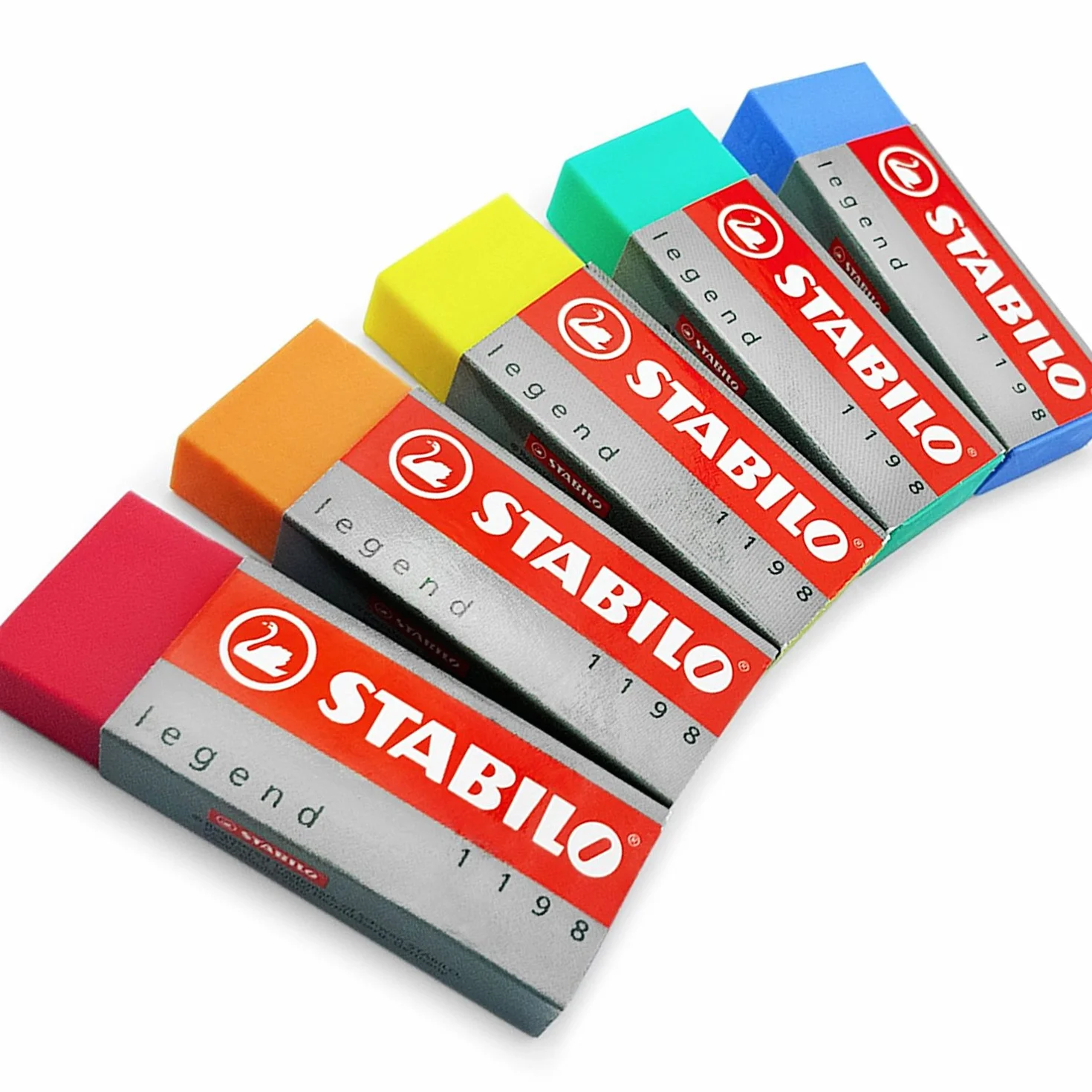 STABILO Legend confezione da 5 gomme colorate