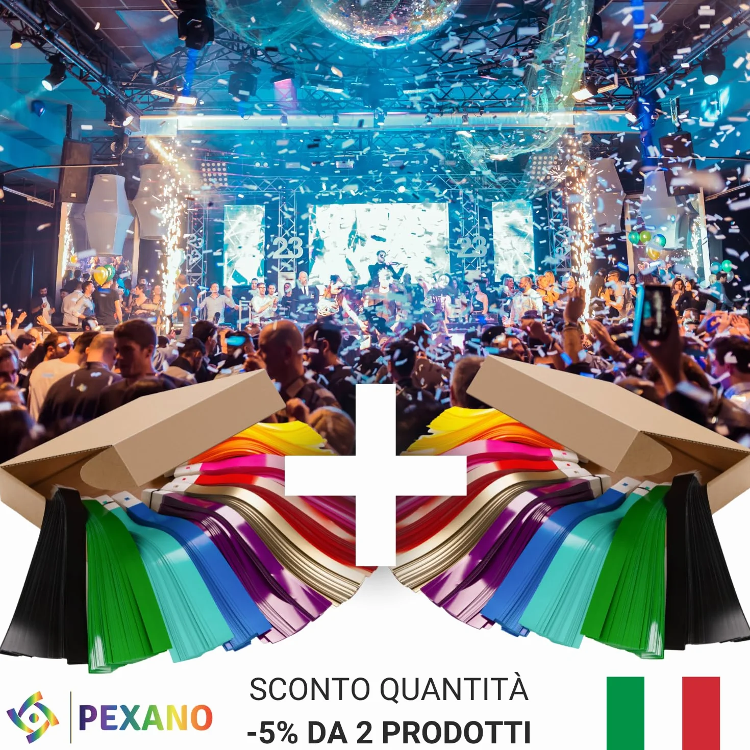 Braccialetti Carta Eventi 1000 Pezzi Colorati per Feste Discoteca Concerto - Braccialetti Identificativi Bambini