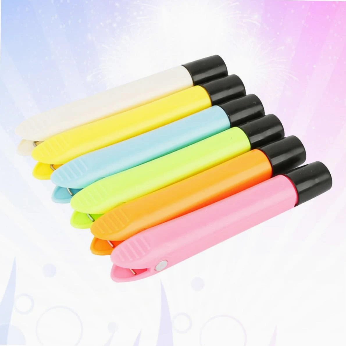 HOMSFOU 3 Set Gessetti Magnetico in Clip Per Gessetti Per Lavagna Colori Per Scuole E Uffici Colore Casuale 6 Pezzi*3