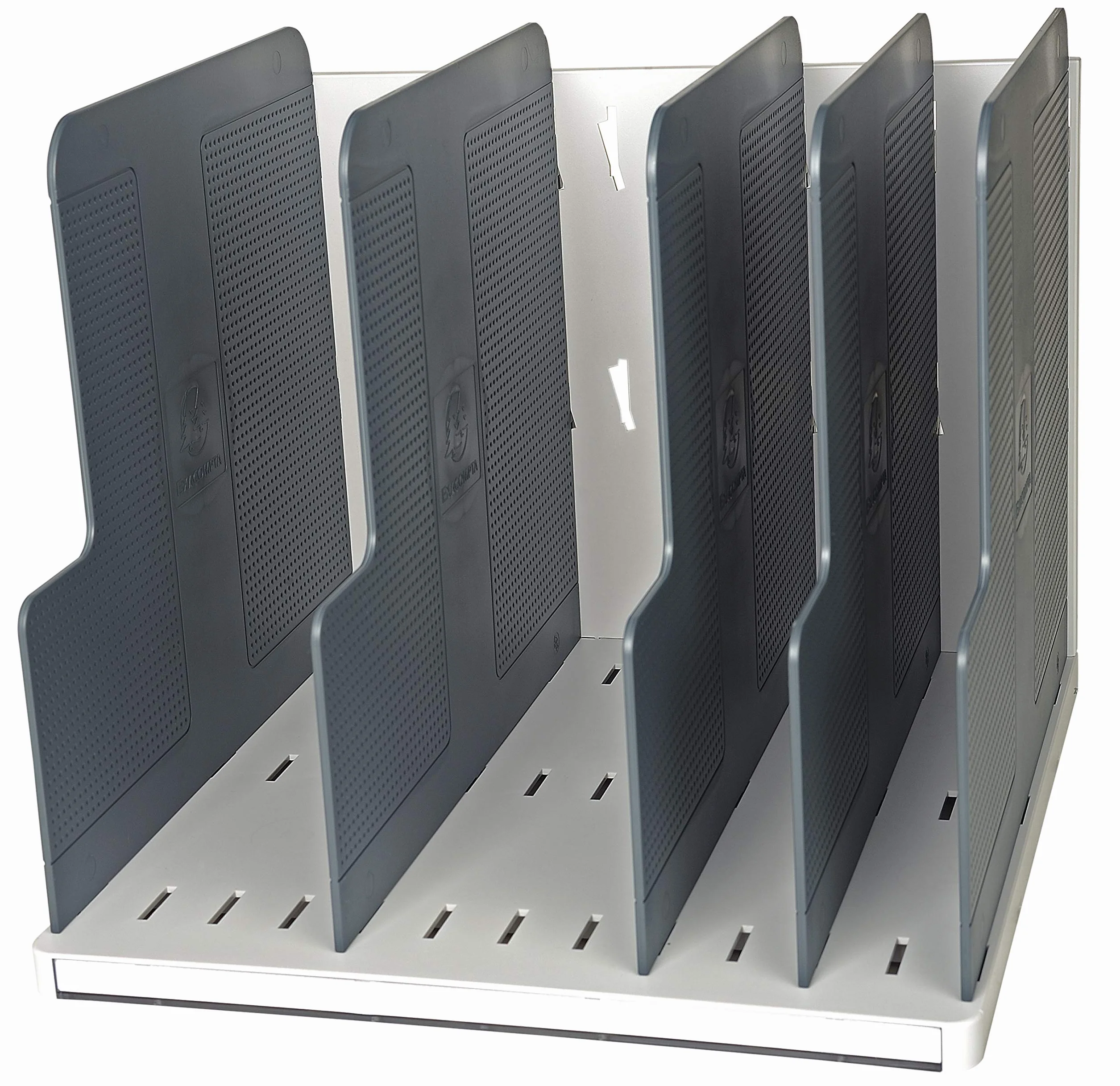 Exacompta 390740D Classificatore Verticale, Grigio Chiaro/Grigio Topo, 30 x 28.80 x 25.50