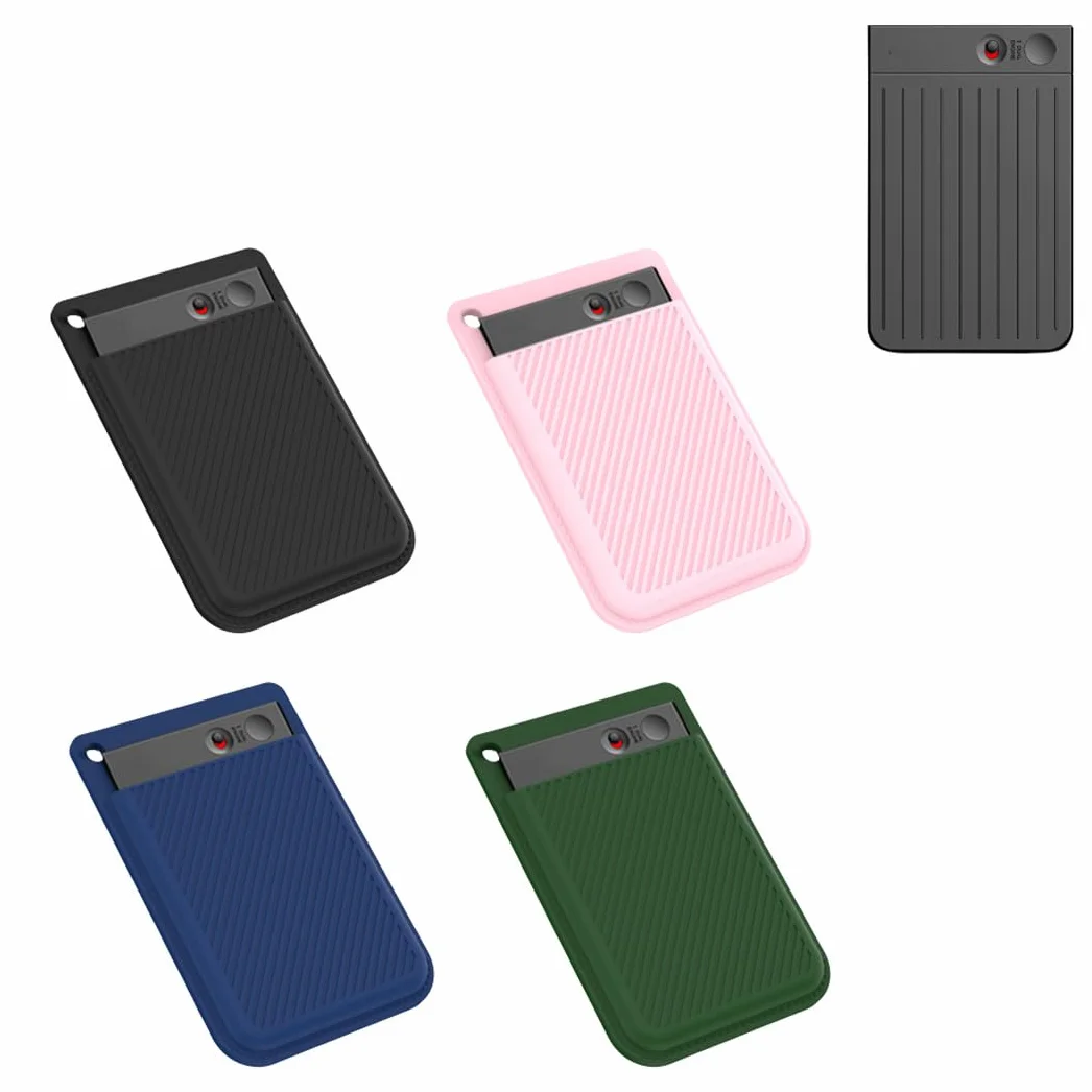 Custodia protettiva portatile in silicone adatta per la custodia da trasporto del registratore vocale PLAUD Note AI (Black)