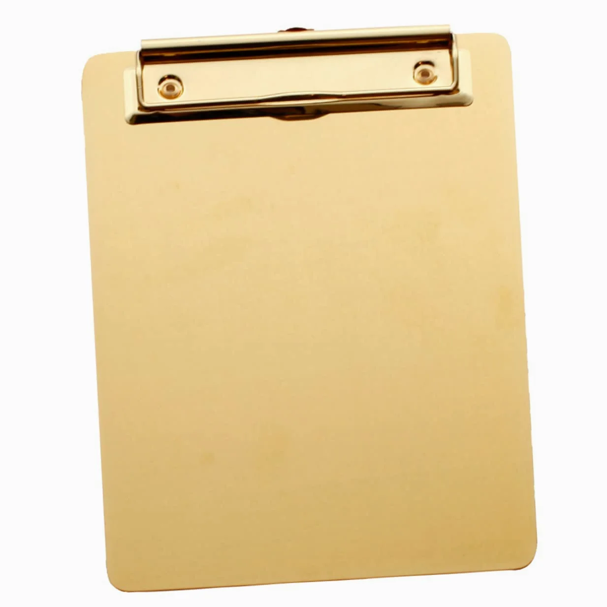 TEHAUX Portablocco in Acciaio Formato Portadocumenti Cartelline Memo Tavoletta Per Portatile Per Casa Scuola Ufficio Dorato