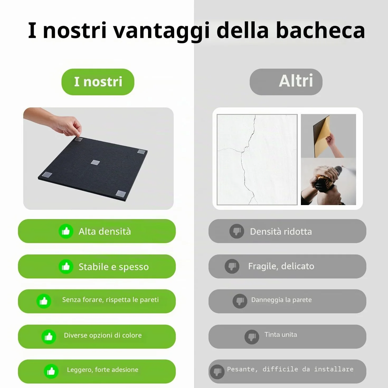Bacheca in Sughero 120x90 cm, 12 Pezzi con 60 Cuscinetti Adesivi Biadesivi, Bacheca da Parete Memoboard per Casa, Scuola, Ufficio, Camera dei Bambini (Nero)