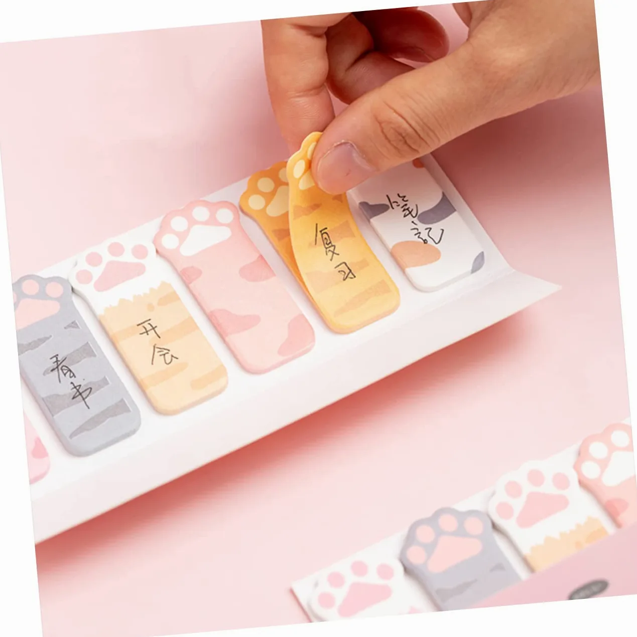 STOBOK 12pezzi Sticky Tabs Decorativi Forma Di Zampa Blocchetti Adesivi Autoadesivi Per Appunti e Segnapagina Perfetti Per Ufficio e Scuola