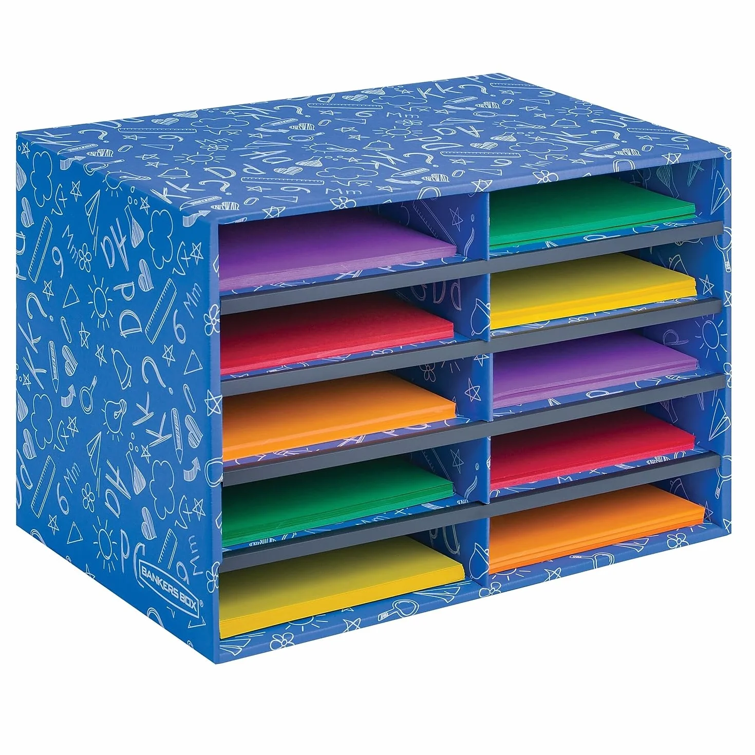 Bankers Box Classroom 10 scomparti Letteratura Sorter, Singolo (3384201)