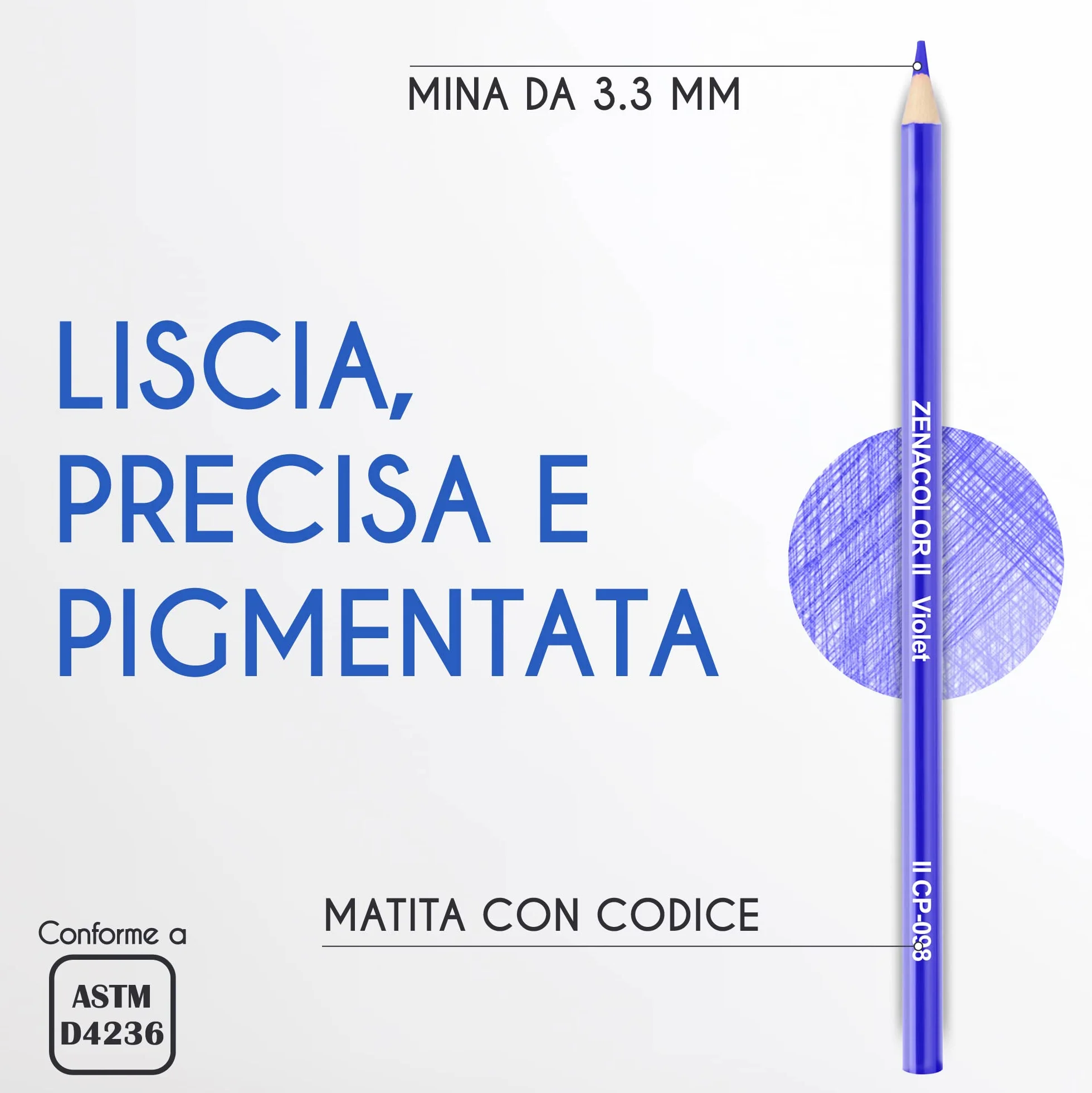 Zenacolor 160 Matite Colorate Uniche Kit Completo Colori a Matita per Disegno