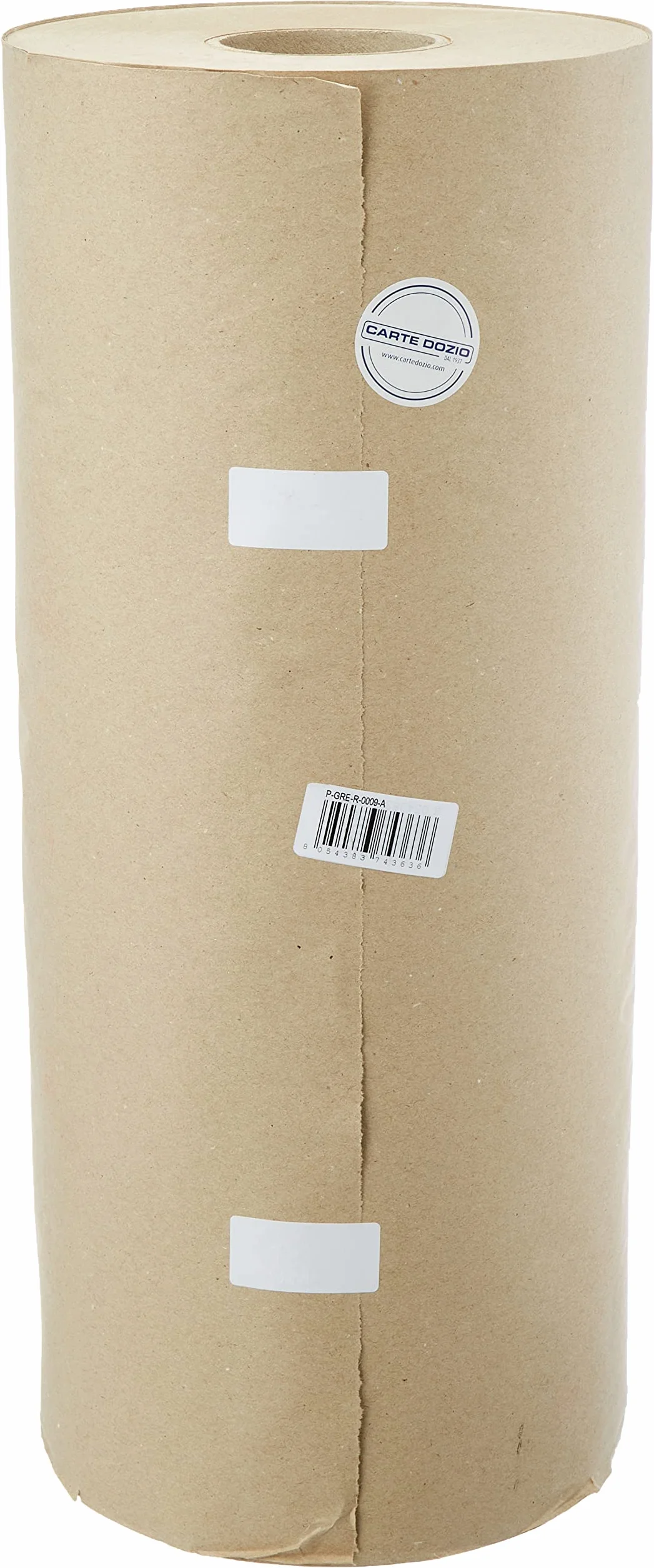 Carte Dozio - Carta greggia da 100 gr/mq - Rotolo di carta riciclata ideale per imballaggio, pacchi, riempimento, disegno - H50cm - L200m - Larghezza bobina 210mm