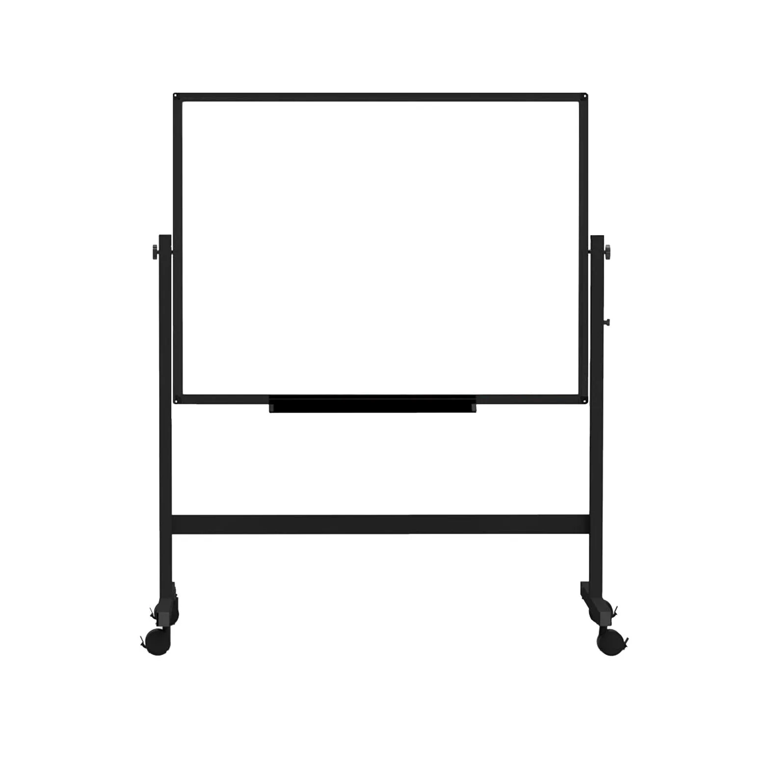 Lavagna Bianca Mobile bifacciale Magnetica Grande Lavagna cancellabile a Secco 90X120cm Altezza Regolabile 360° Girevole, per casa Ufficio Scuola
