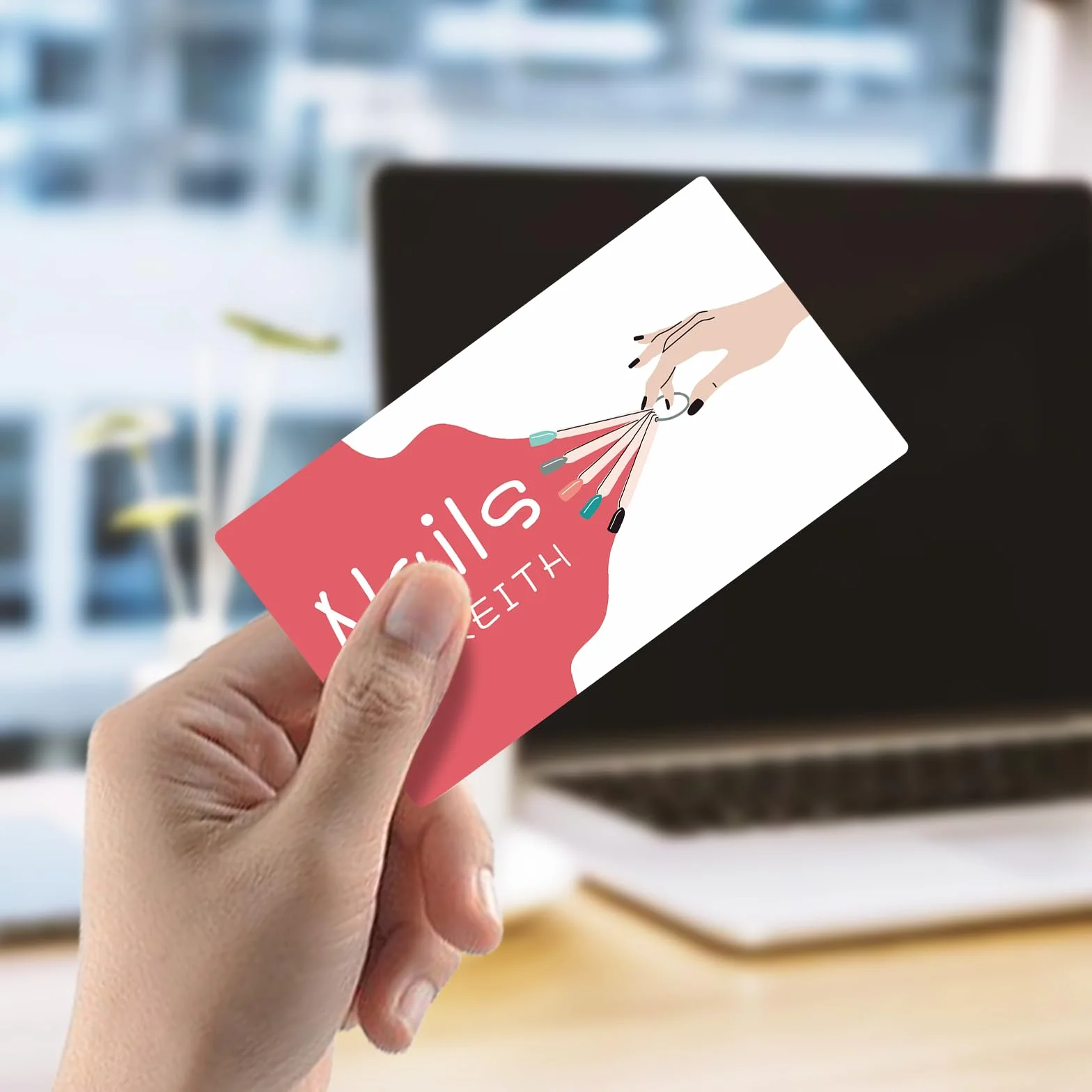 Personalizowane Biglietti da Visita z Logo i Tekstem 1000 sztuk 3,5"x2" Fronte-Retro Impermeabili