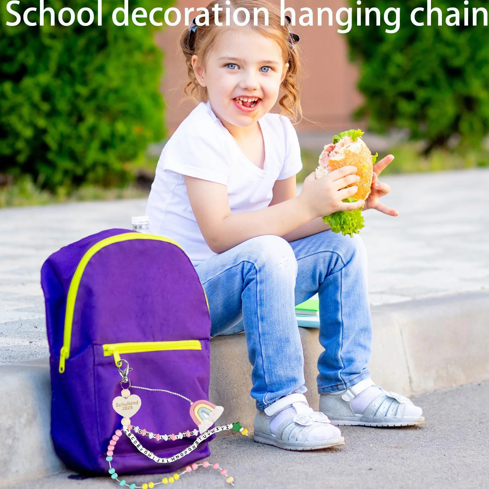 Collana per bambini di scuola 1° classe con confezione regalo, 2025