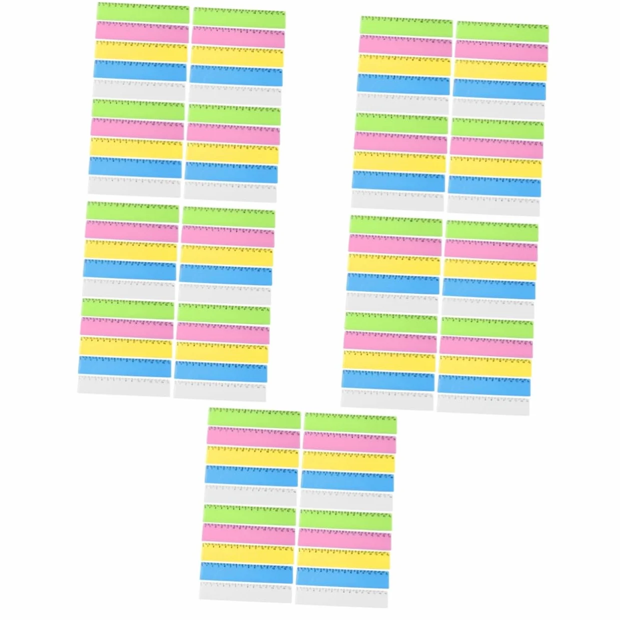 OSALADI 5 Set Righello Colorato Governate Studenti Che Misurano Righelli Righello Chiaro Misurazione Del Righello Governanti Per Gli Studenti Sovrano Trasparente Plastica 25 Pezzi * 5