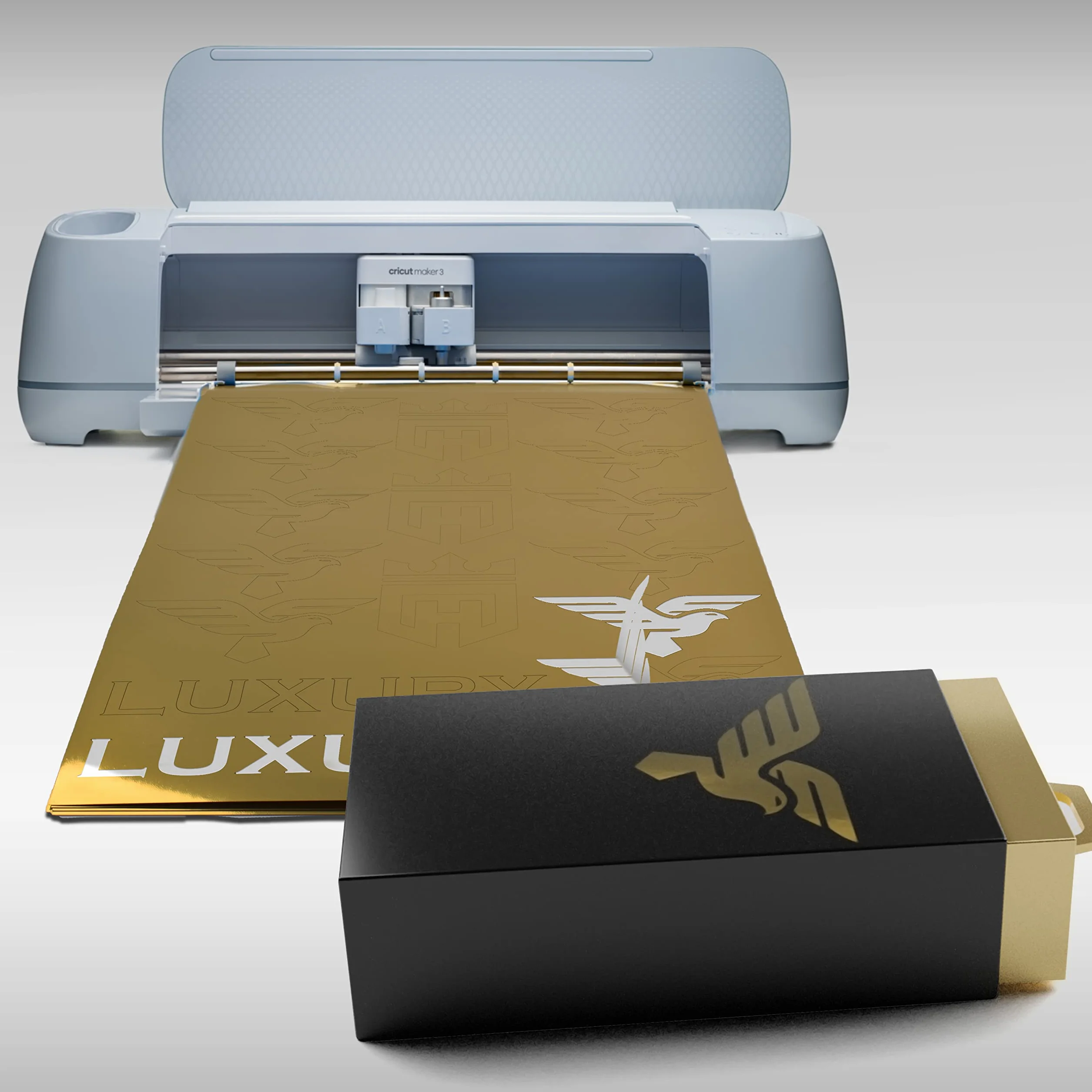 Evergreen Goods A4 10 Fogli Carta Adesiva in Vinile Lucido Oro per Stampante Laser a Getto D'inchiostro Impermeabile