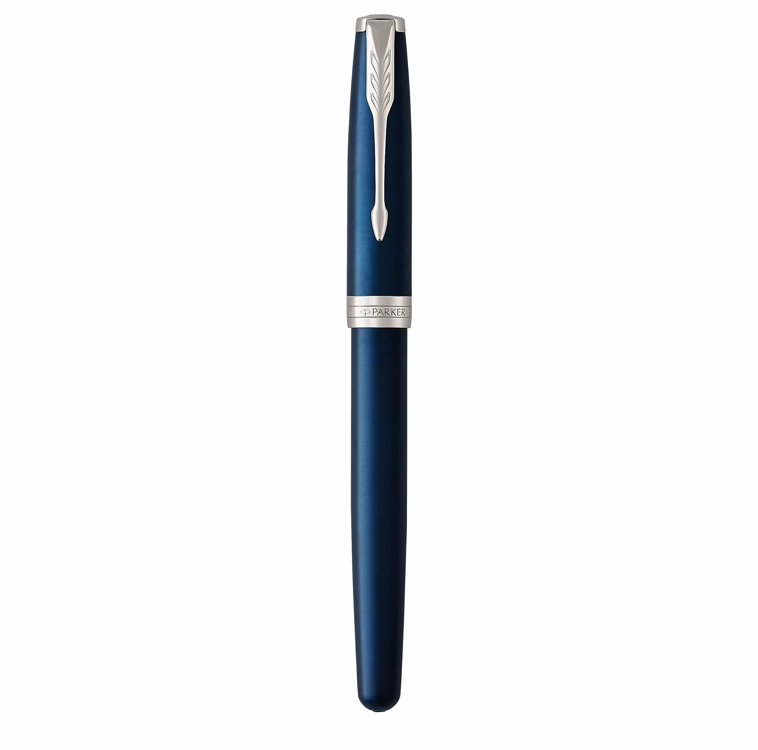 Parker Sonnet penna roller | laccatura di colore blu con finiture in palladio | pennino sottile | Confezione regalo