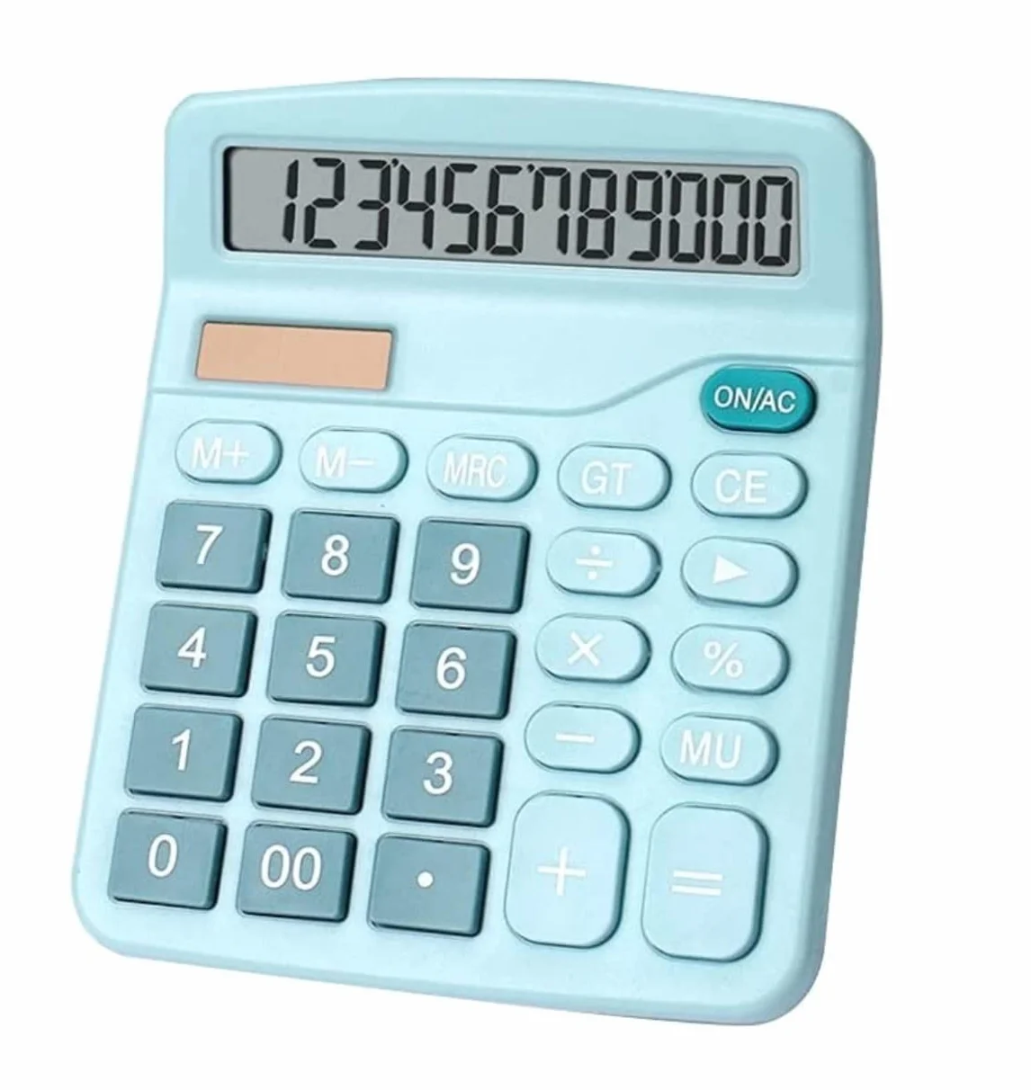 Calcolatrice per Ufficio Calcolatrice A 12 Cifre Calcolatrice di Funzioni Standard A Doppia Alimentazione con Batteria Solare con Display LCD Scuola(Grün)