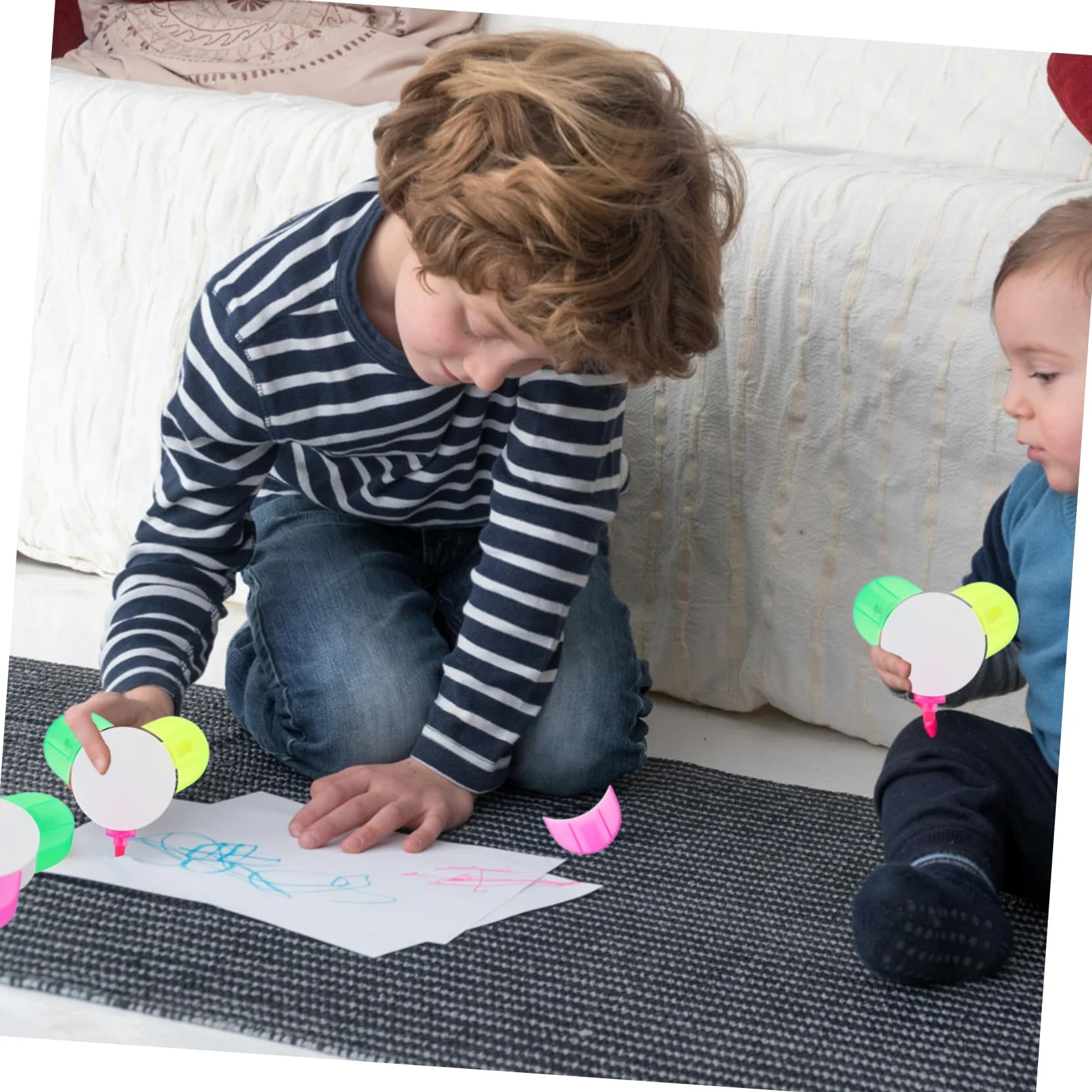 DOITOOL 3 Set Evidenziatori Penne Fluorescenti Per Journaling Design E Compatto Per Decorazioni 5 Pezzi * 3