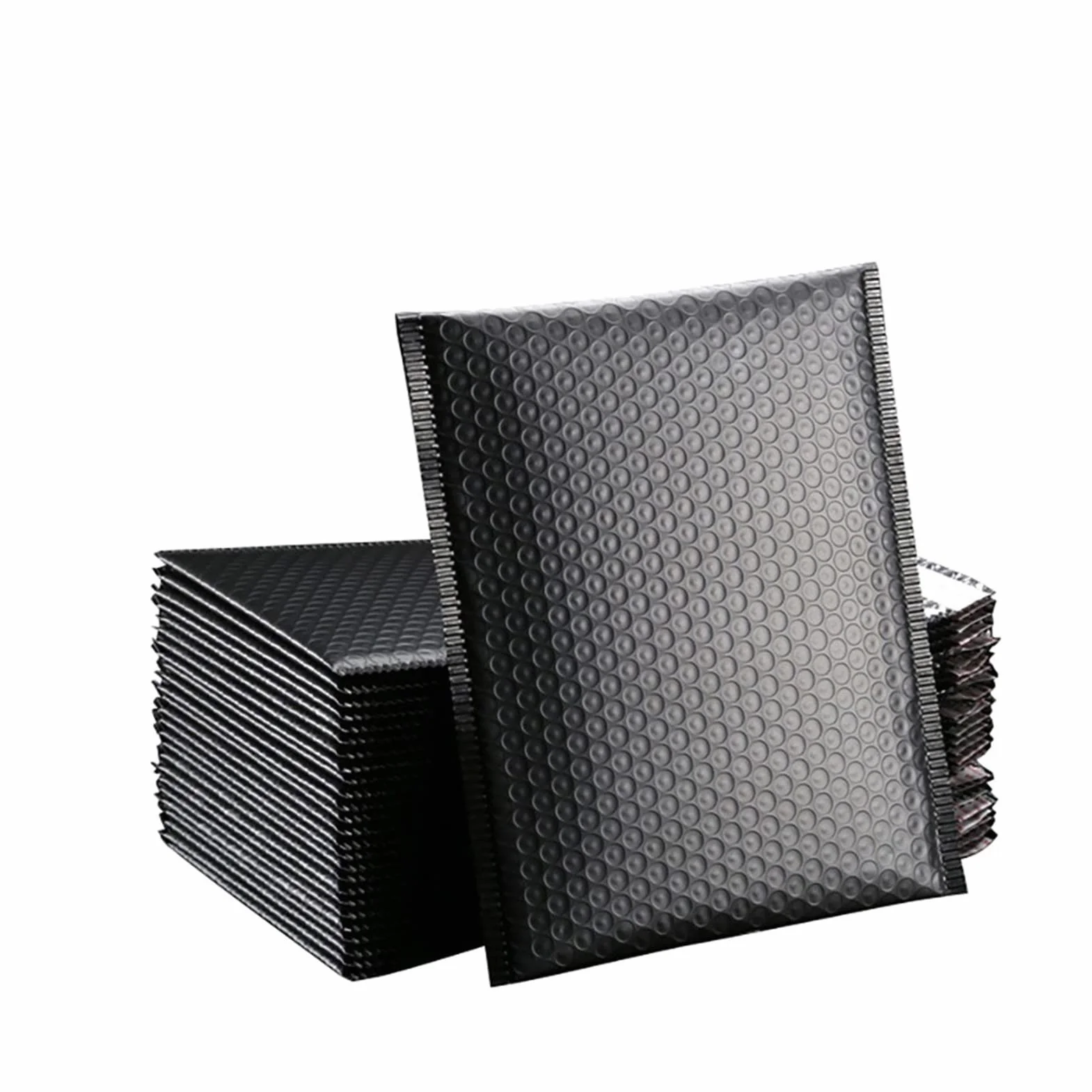 ZZSRJ 13 x 18 cm Busta Bolla 50 Pezzi di Sacchetto Imbottito imballaggio Nero, imballaggio di Trasporto, Borsa a ziplock (Color : 50pcs, Dimensione : 13 * 18cm)