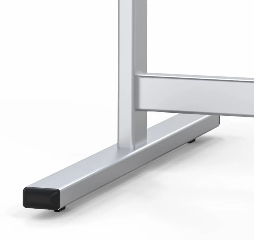 VIZ-PRO Lavagna Bianca Magnetica 120 x 60 cm con Supporto | Doppio Lato Cancellabile a Secco, Cornice in Alluminio, ideale per Ufficio, Casa, Scuola e Riunioni
