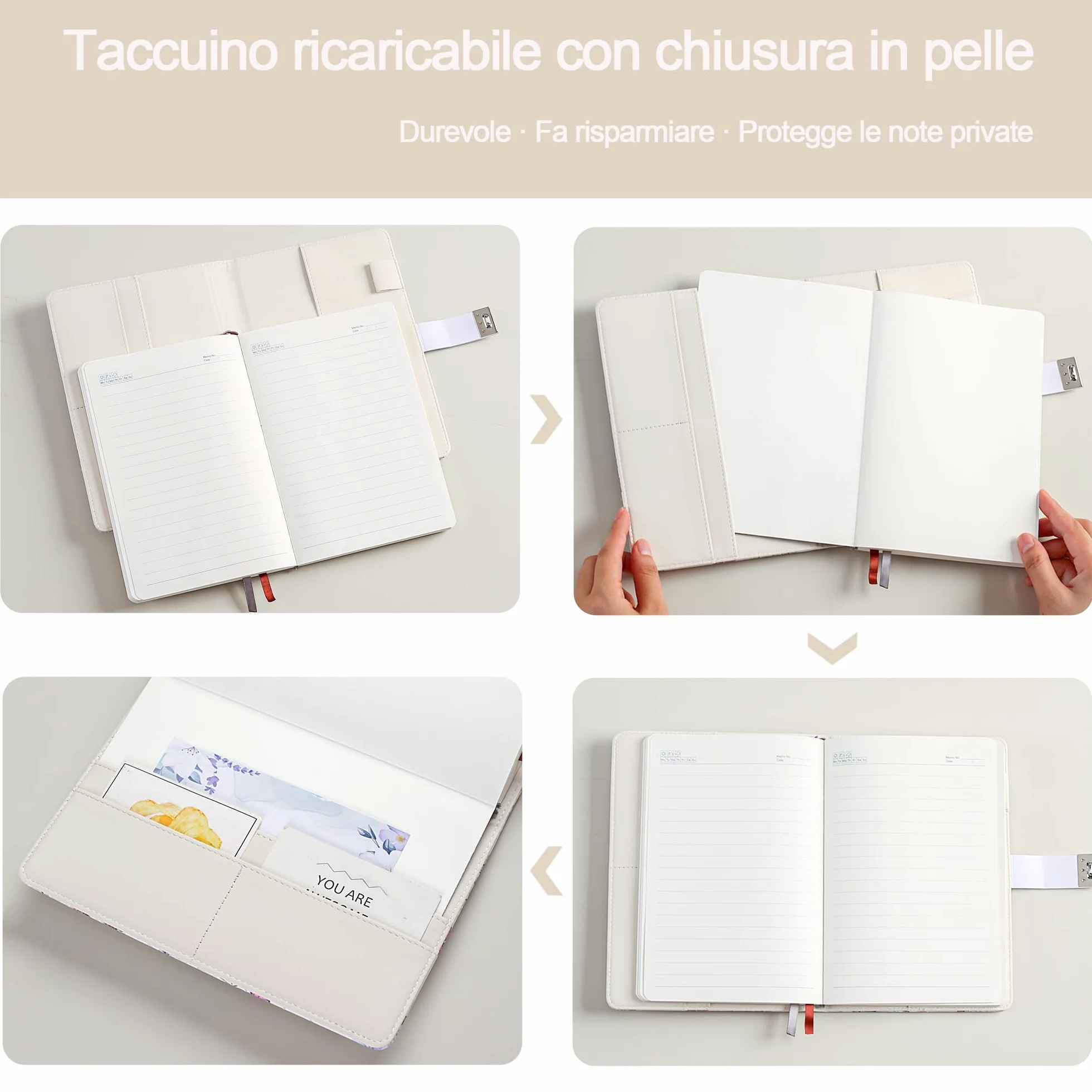 Diario Segreto A5 Lago Verde con Lucchetto 240 Pagine Notebook Protetto