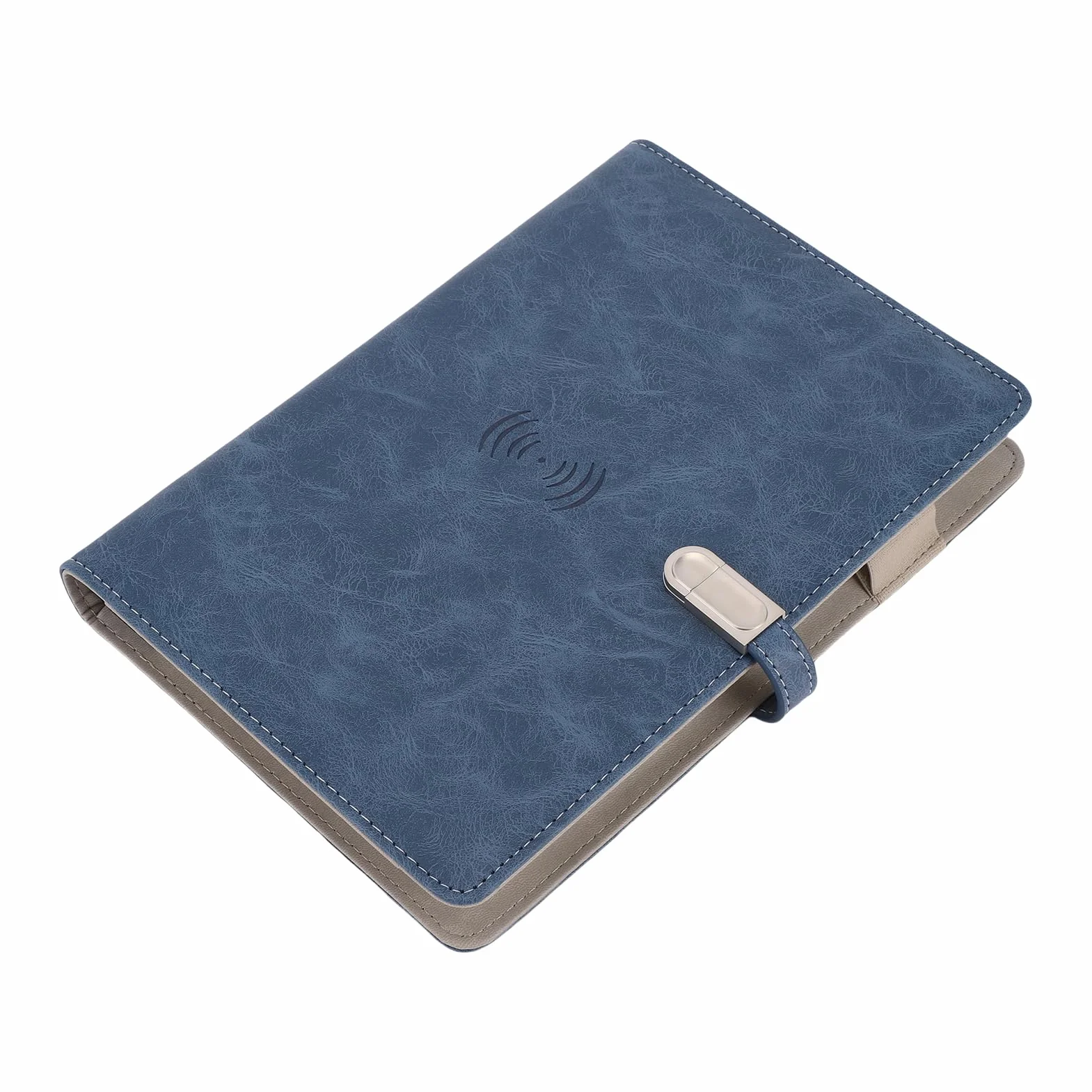 Alomejor Notebook Ricaricabile con Spazio di Archiviazione Versatile e Funzione di Luce Notturna per L'apprendimento e i Progetti All'aperto, 80 Fogli, Blu