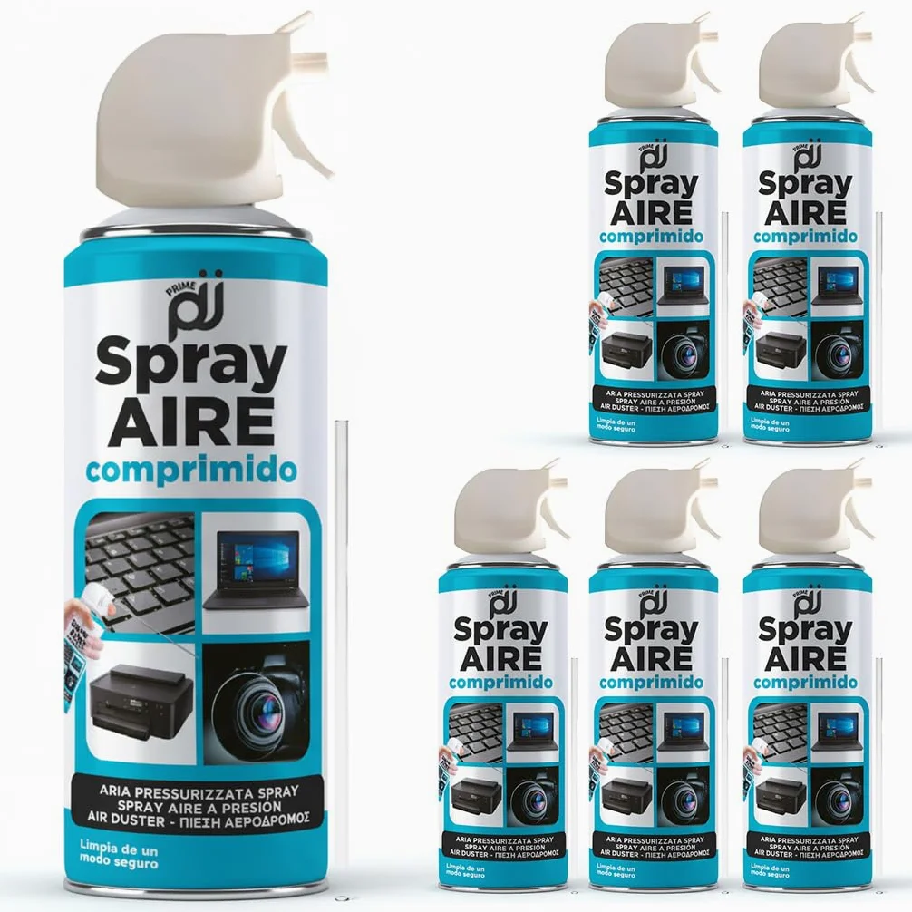 Spray ad aria compressa a base di gas per la pulizia di materiale elettronico, 400 ml (6)