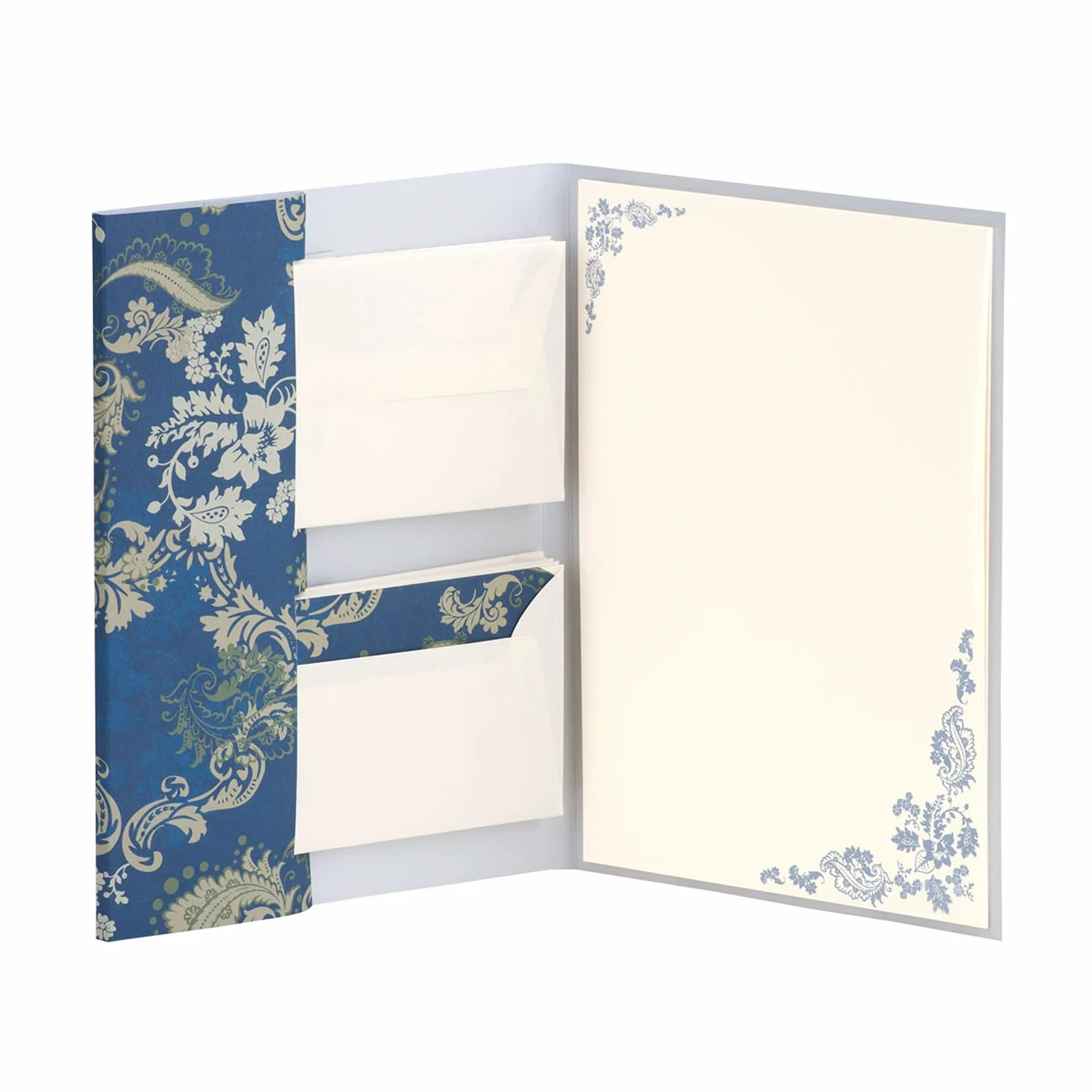 Rössler Set di lettere e buste blu Stockholm
