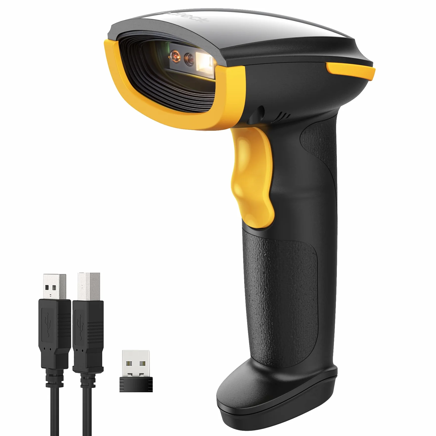 Inateck Lettore di Codici a Barre 1D 2D QR, Pistola per Codici a Barre Wireless Plug and Play, 2600mAh Batteria, Barcode Scanner con APP e SDK, Compatibile con PC Computer Android iOS iPhone, BCST-23