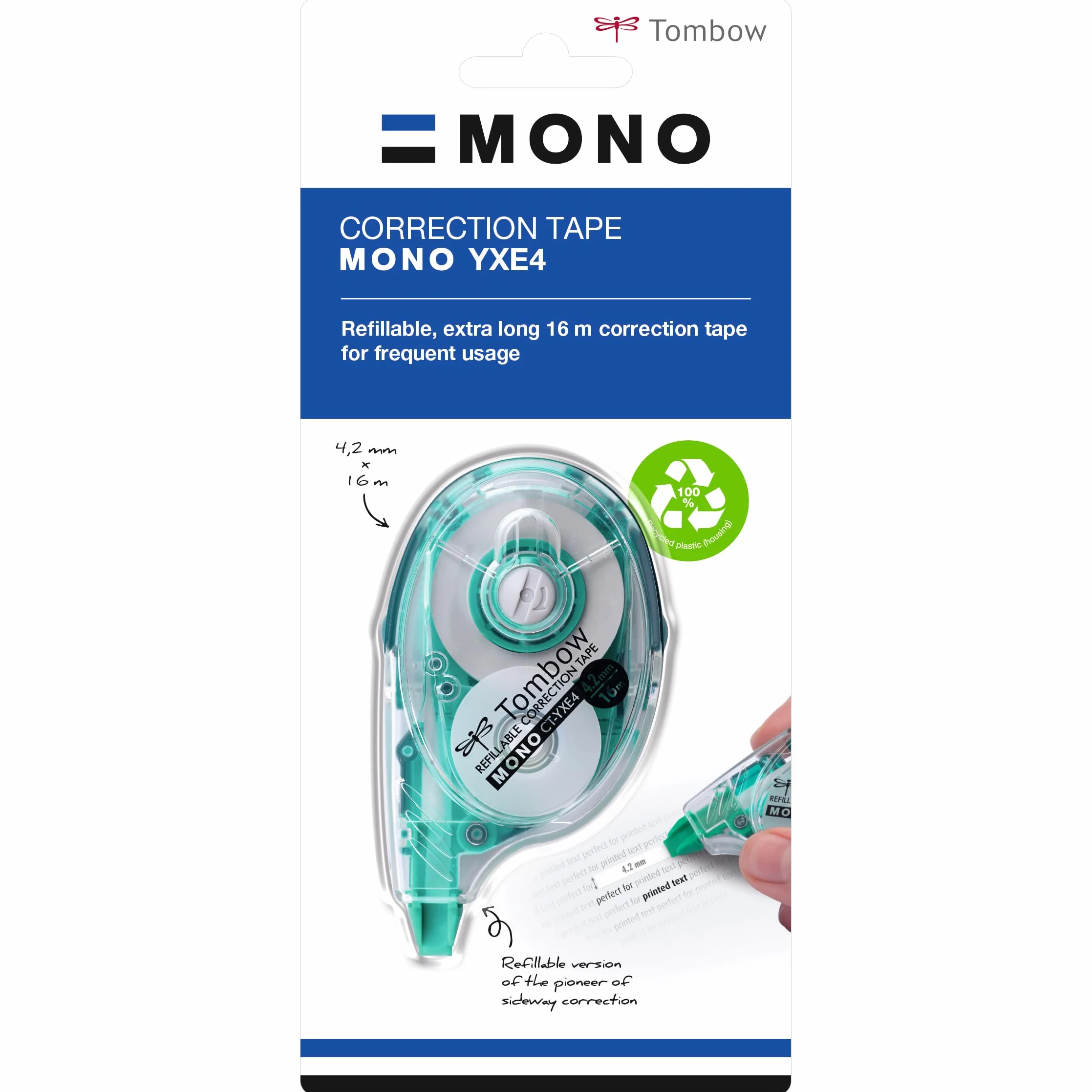 Tombow Correttore a Nastro Mono 16 M PCT-YXE4
