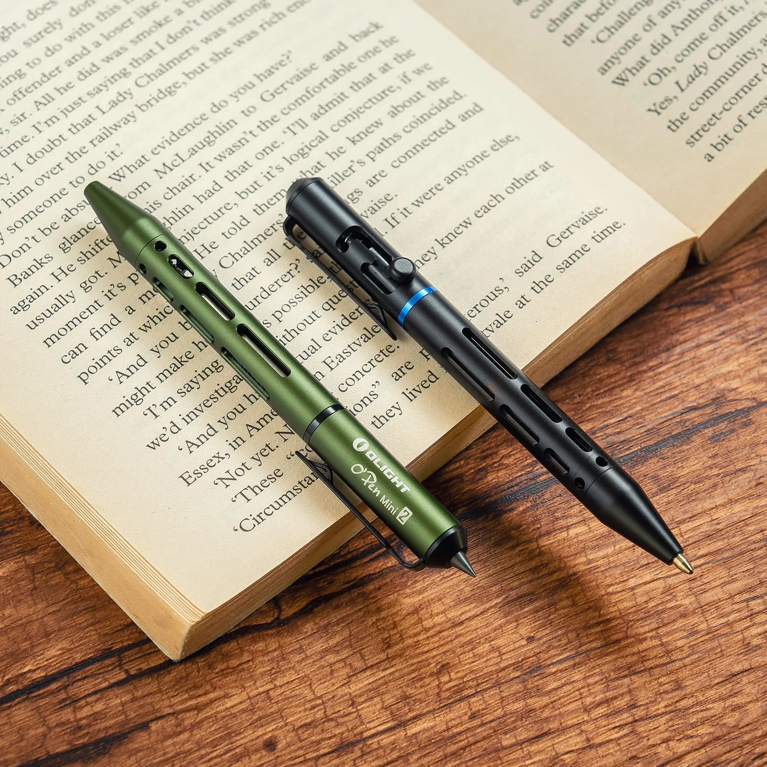 OLIGHT Open mini 2 Penna a sfera e Matita Combinate in una, 4,13 pollici, Leggera e portatile, Adatta per riunioni, Aule o scene di Scrittura all'aperto (Nero)