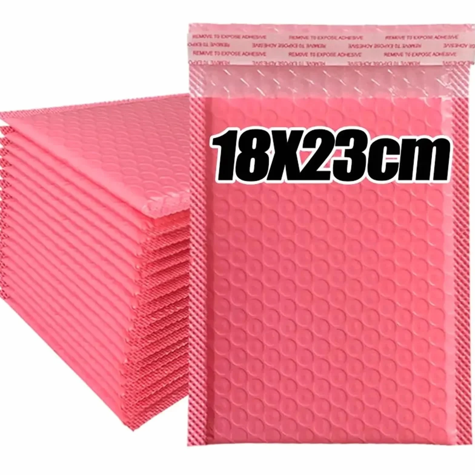 Buste imbottite a bolle, Buste imbottite for conservazione Nero Rosa Formati multipli 1/10/50 pezzi(18x23cm-pink,50pcs)