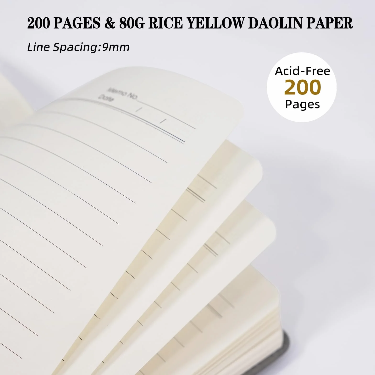 Quaderno con righe di 200 pagine, quaderni per donne e uomini per prendere appunti e scrivere, formato A5 5,9 '' x 8,5 '', formato B5 6,9 '' x 9,9 '', grigio.