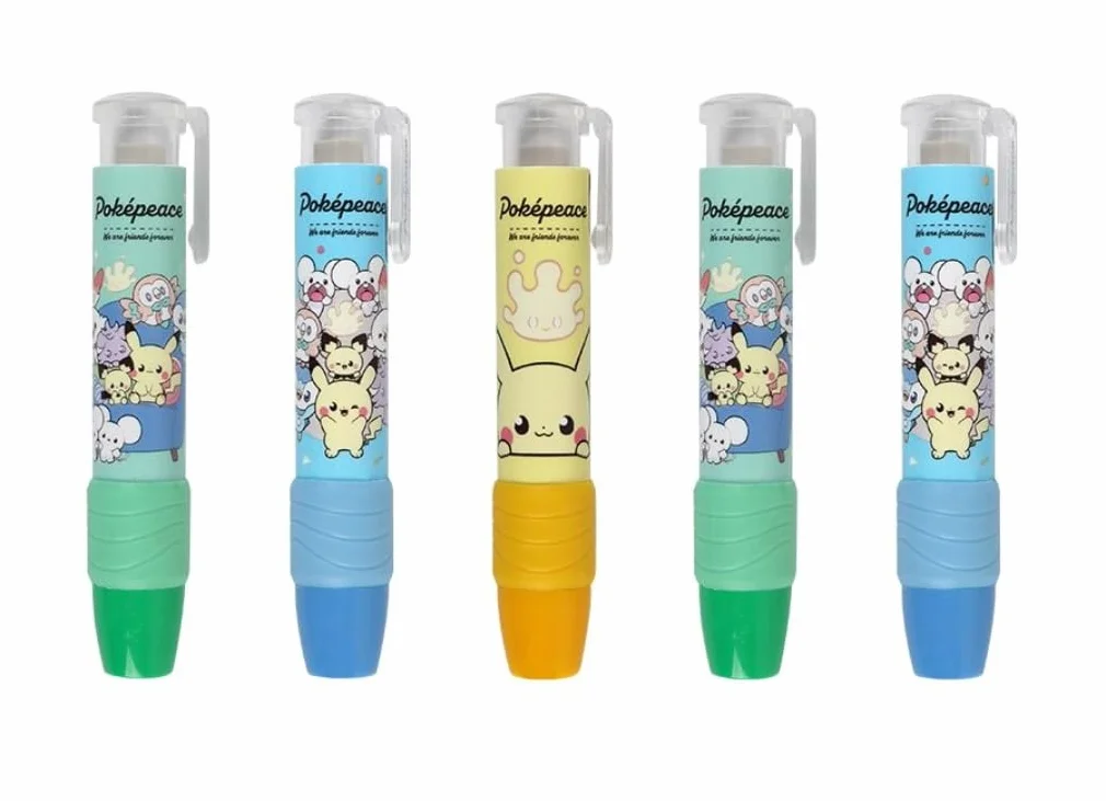 Pikachu Set di Gomme 5 Pezzi Disegni Assortiti