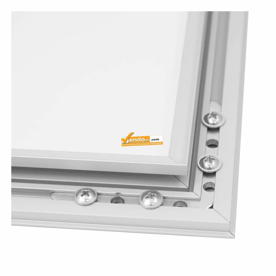 BACHECA PORTA MENU PER ESTERNO PANNELLO LOGO PERSONALIZZATO SERRATURA E CHIAVI - 1xA4
