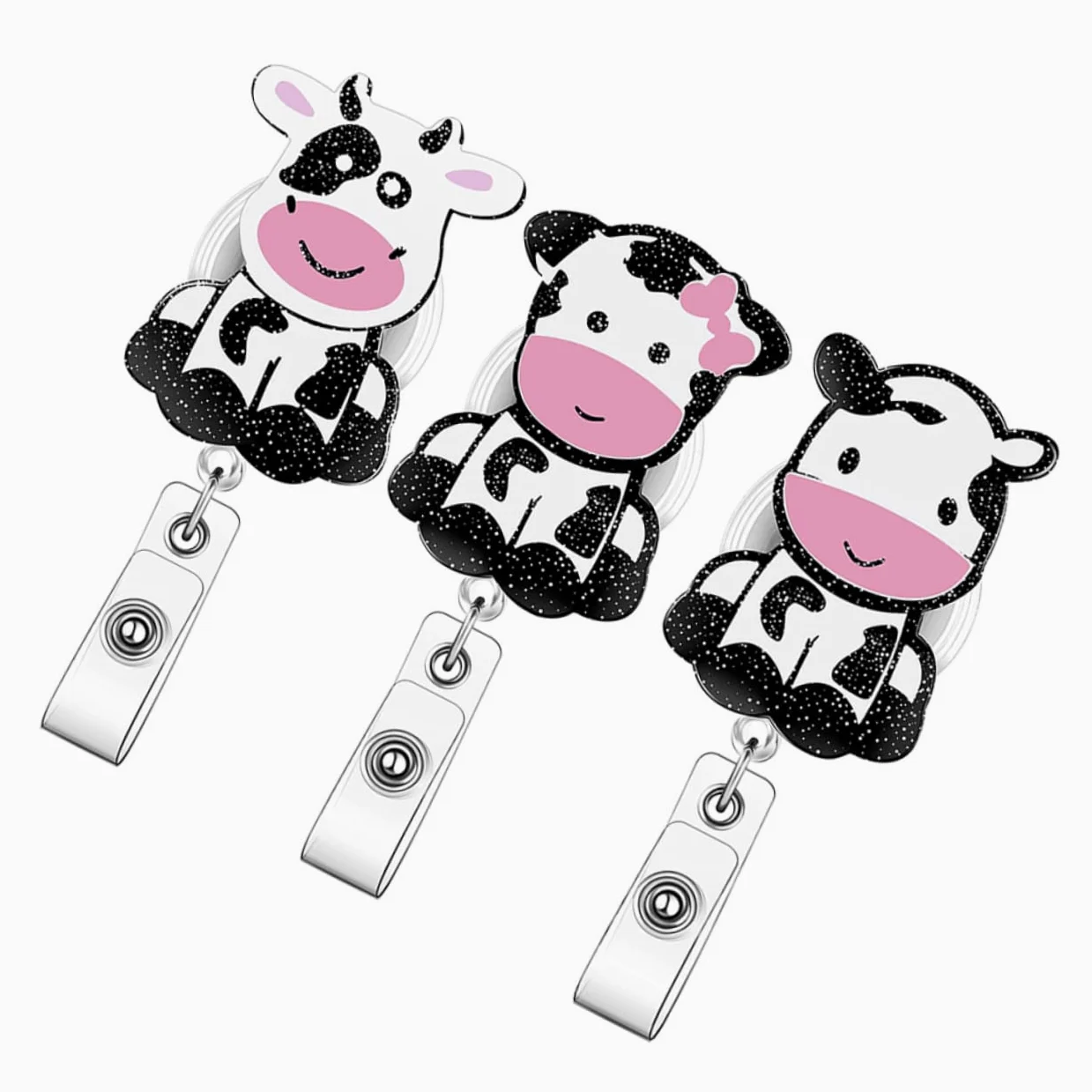 3 Set Di Porta Badge Pediatrici Con Porta Badge E Cordino Design Con Clip Posteriore Fissata Sicuro Per Cintura Facile Accesso 3 Pezzi*3