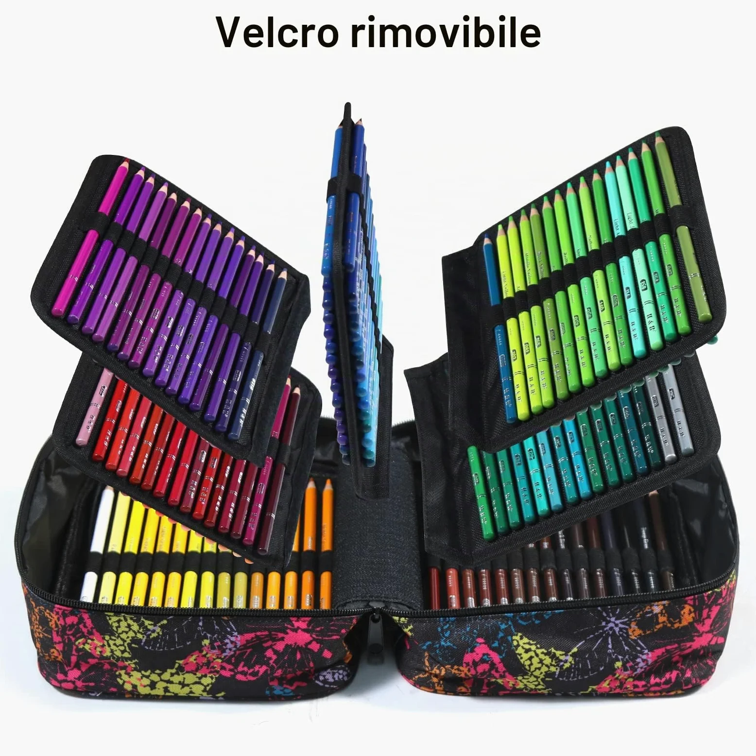 H & B Set di 180 matite colorate a base di olio, set professionale di matite colorate con libro da colorare, set artistico per adulti e artisti